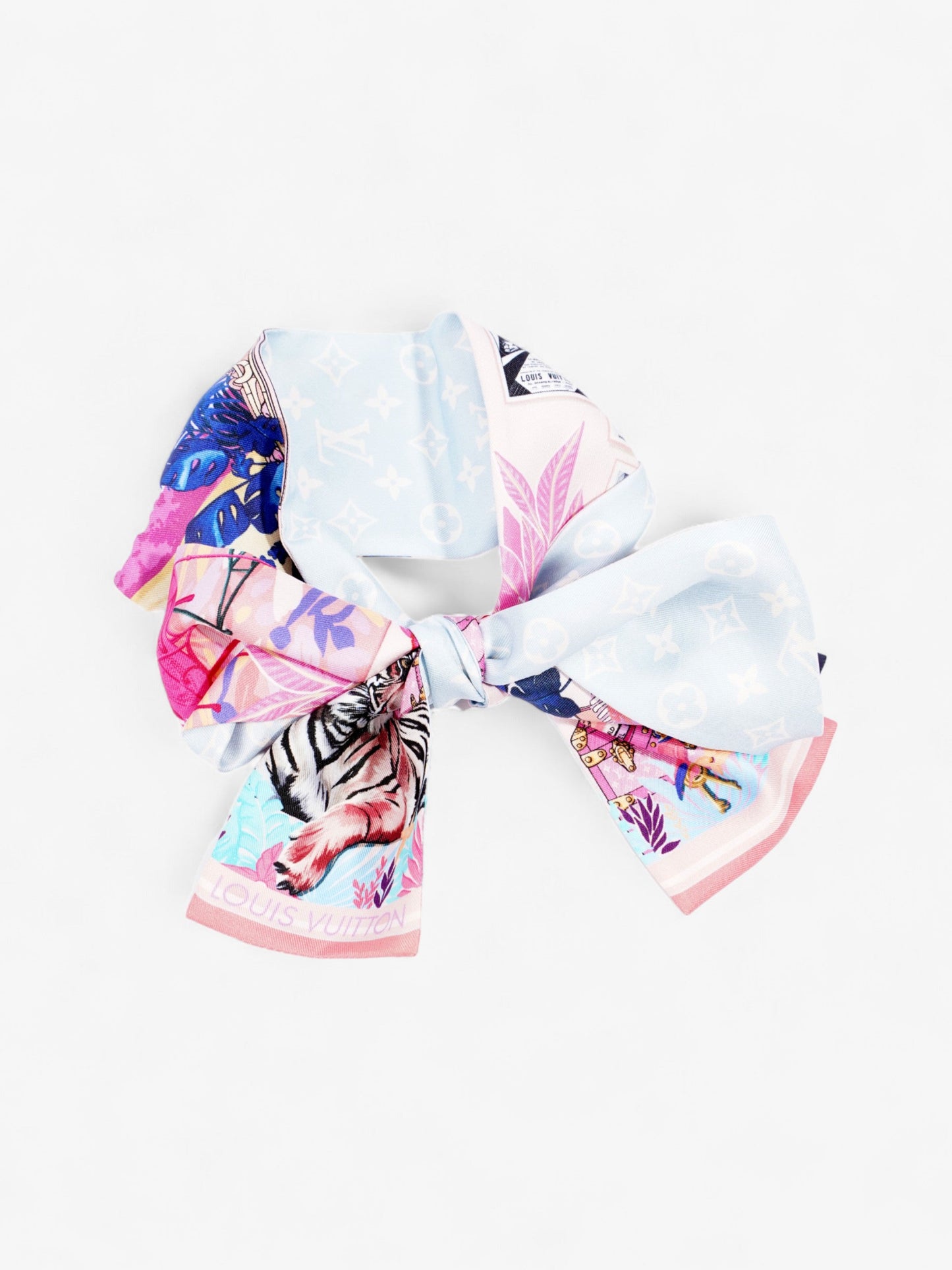 Louis Vuitton Animal Print Scarf Multicoloured Silk