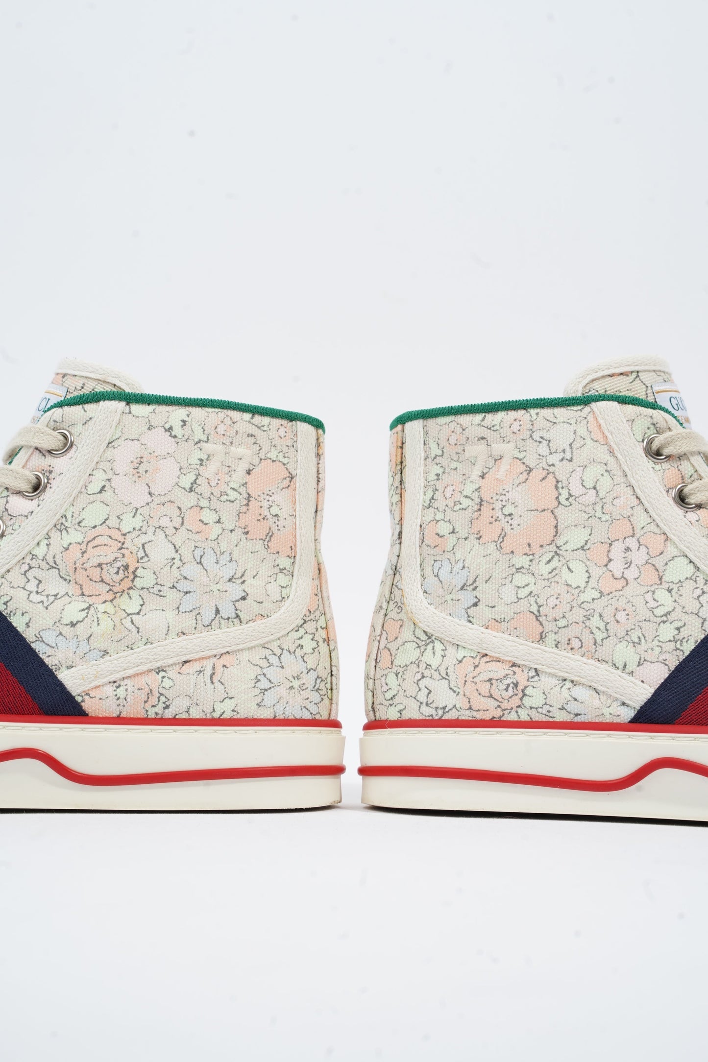 Gucci Tennis 1977 High Top Floral Print Canvas EU 35.5 UK 2.5