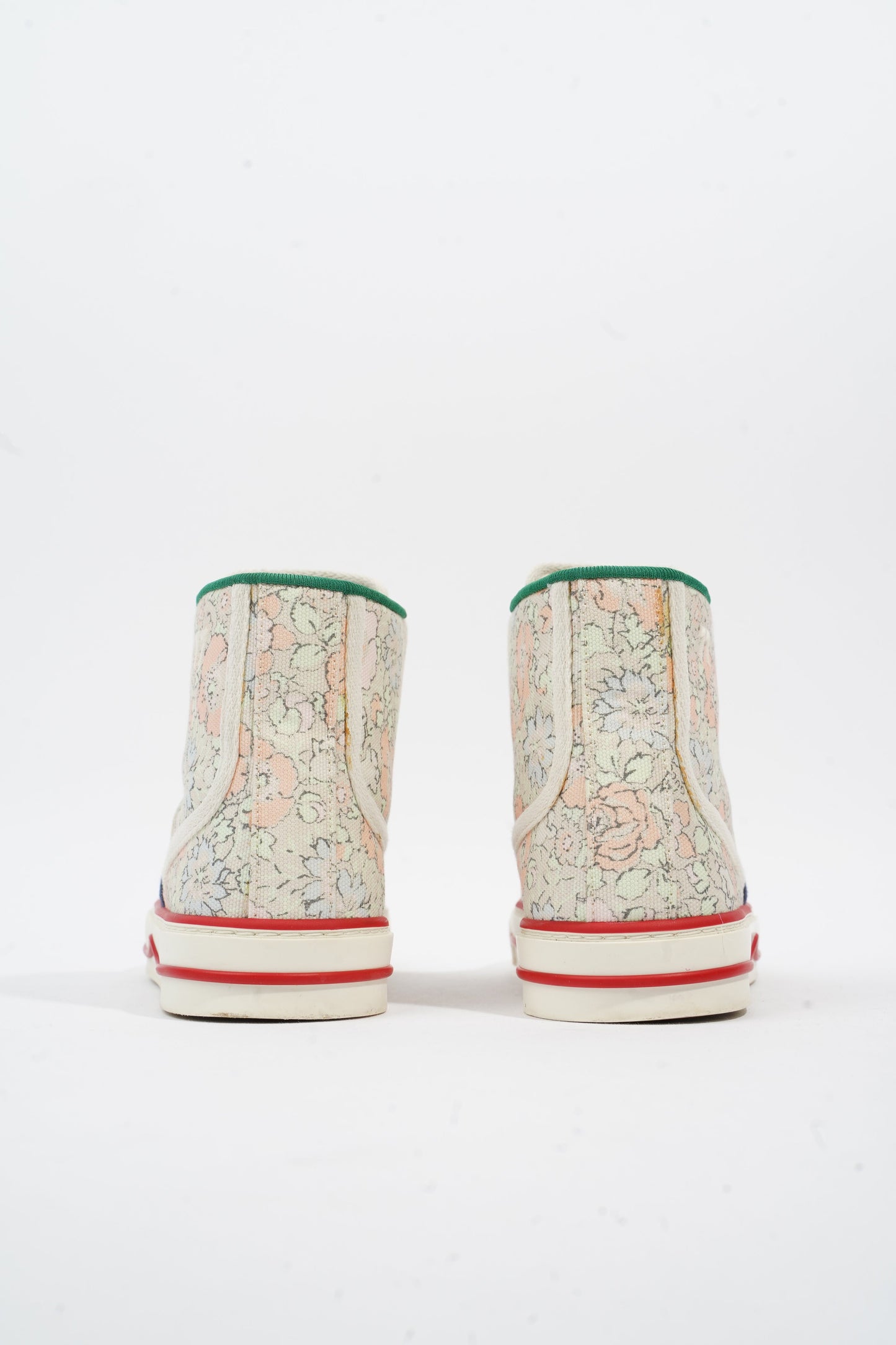Gucci Tennis 1977 High Top Floral Print Canvas EU 35.5 UK 2.5
