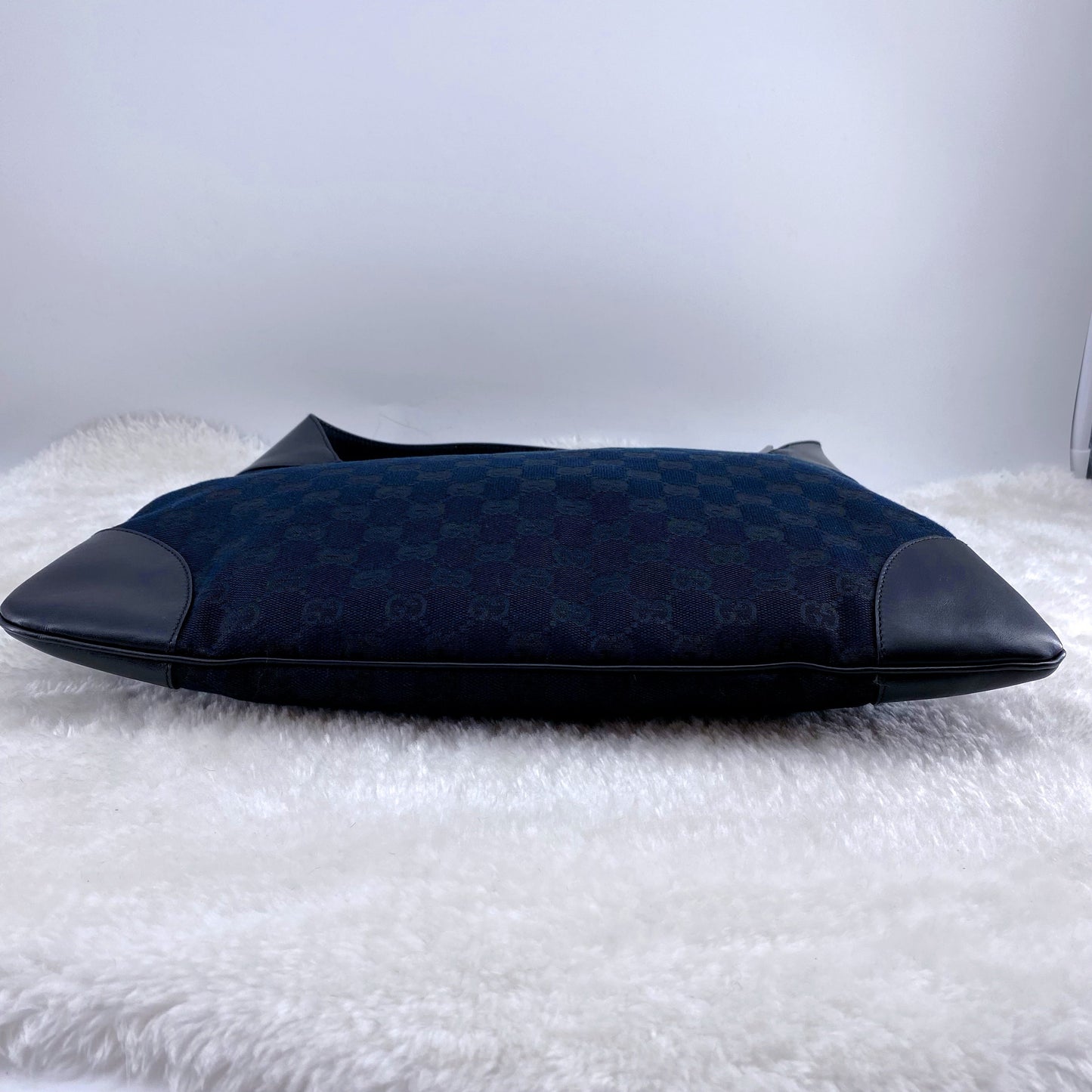 Gucci Jackie hobo black denim bag