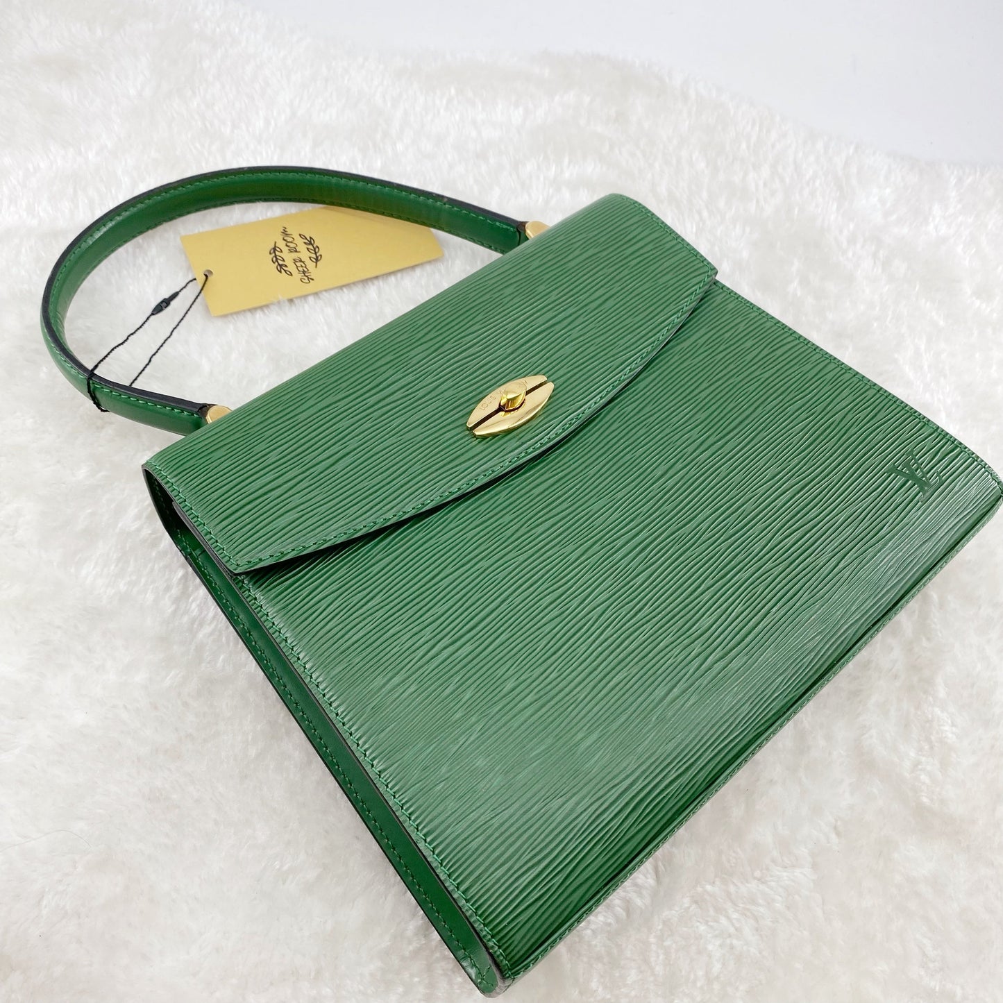 Louis Vuitton Green Leather Marlesherbes Bag