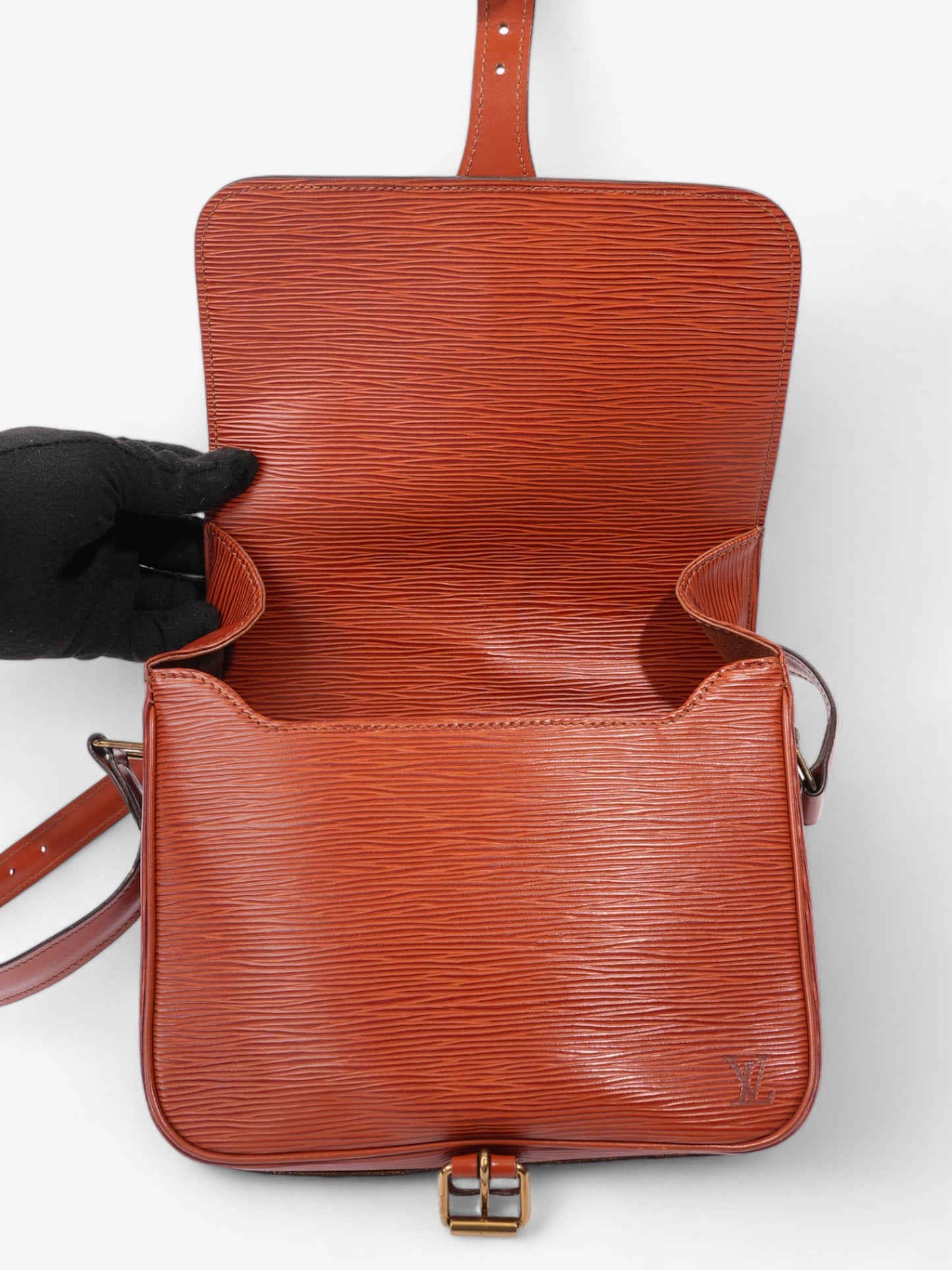 Louis Vuitton Cartouchiere Brown Epi Leather MM
