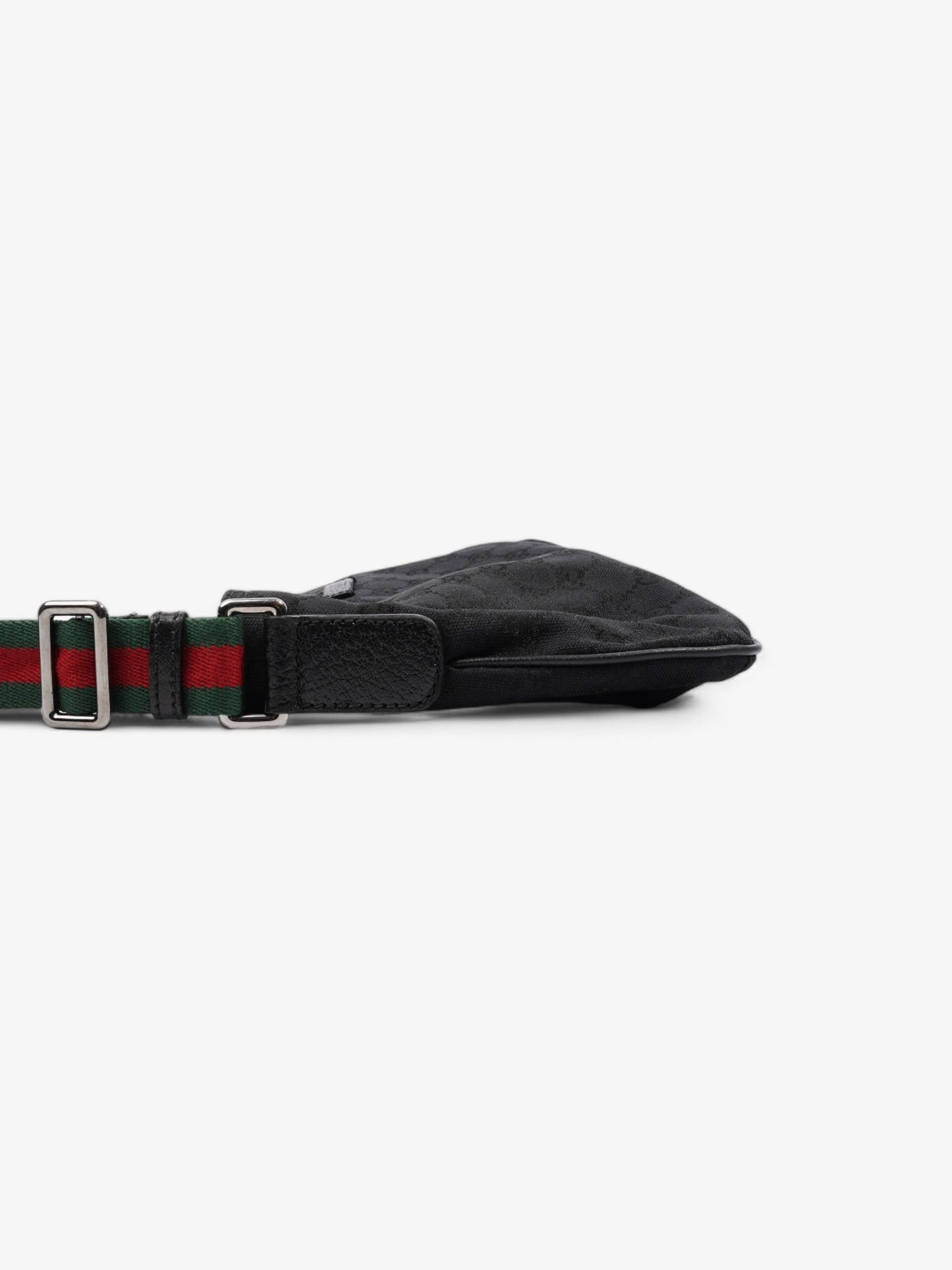 Gucci GG Web Messenger Bag Black / Red / Green Canvas