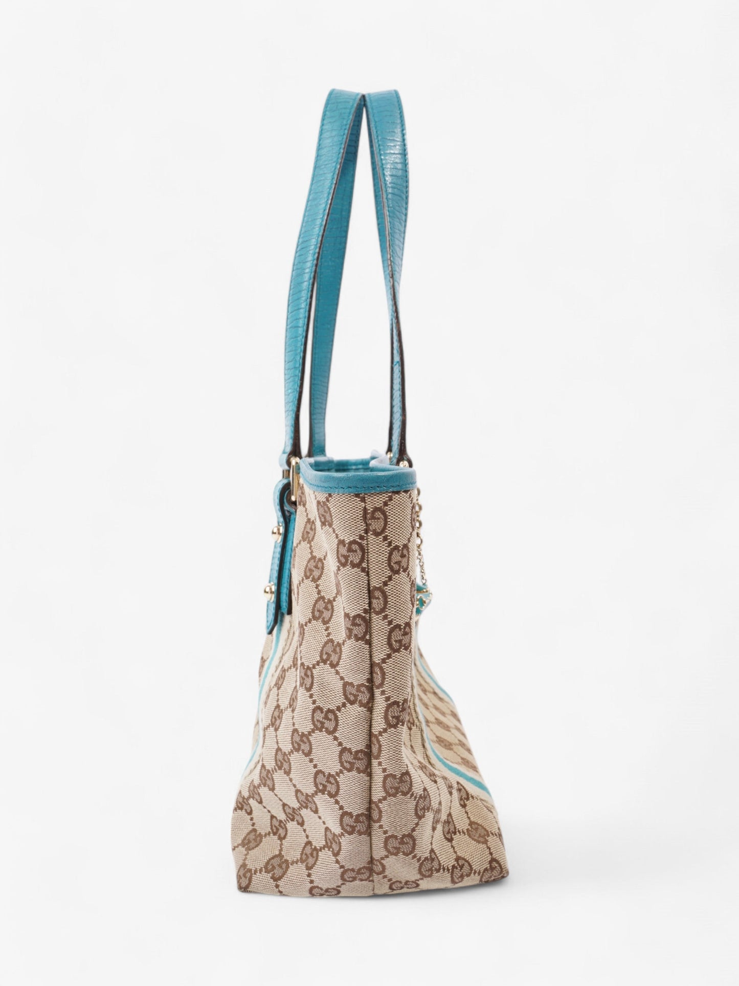 Gucci Jolicoeur Tote GG Supreme / Turquoise Canvas
