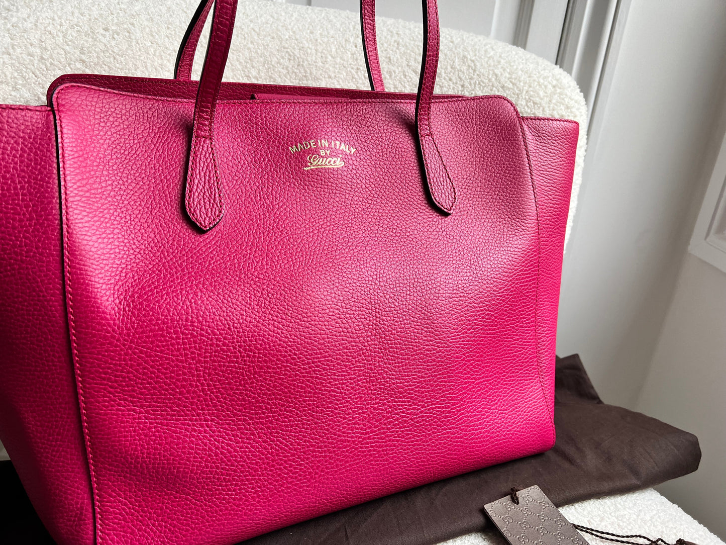 Gucci Pink Swing Tote