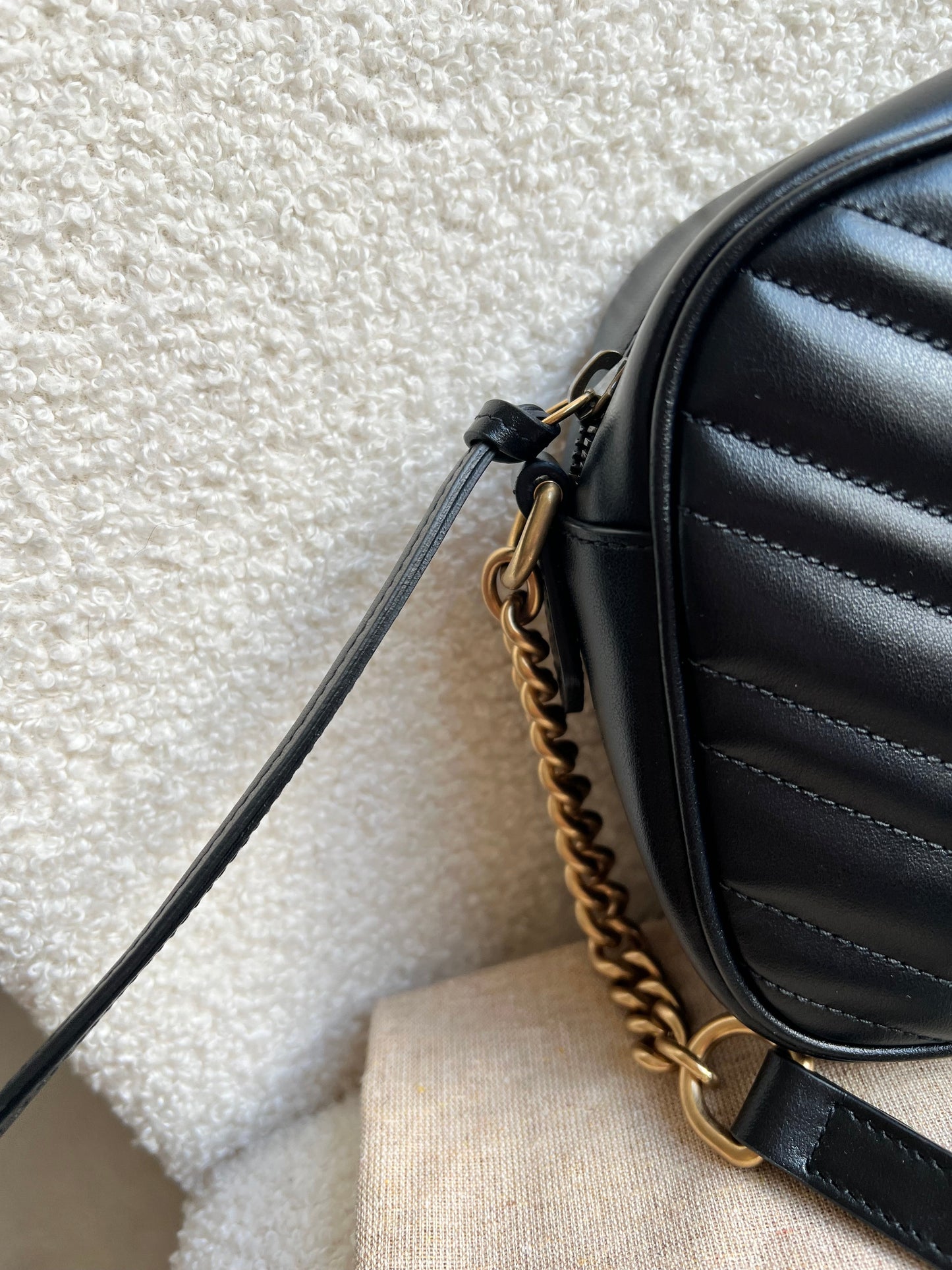 Gucci GG Black Marmont Small Shoulder Bag (RRP £1440)