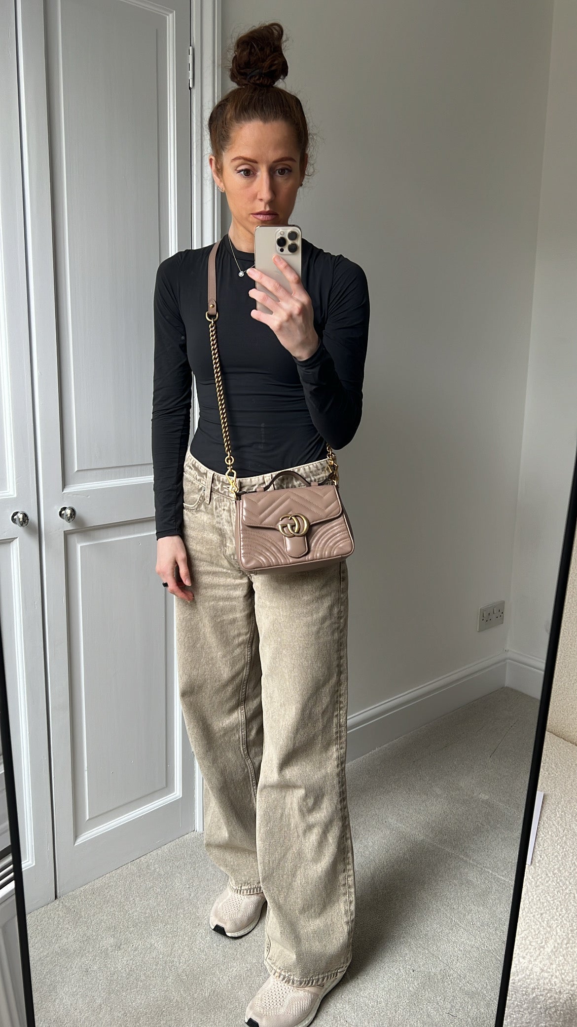 Gucci GG Dusty Pink Marmont Mini Top Handle Bag (RRP £1,890)