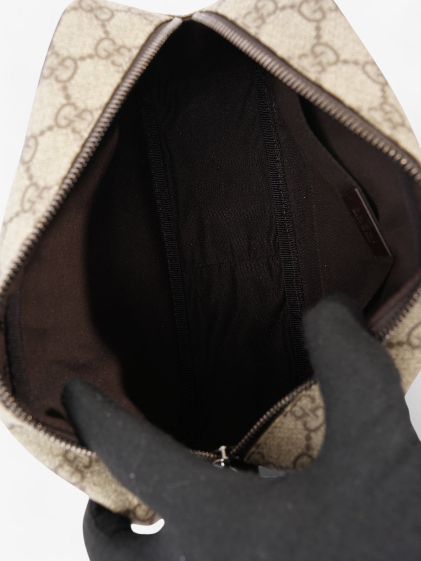 Gucci GG Toiletry Brown Coated Canvas
