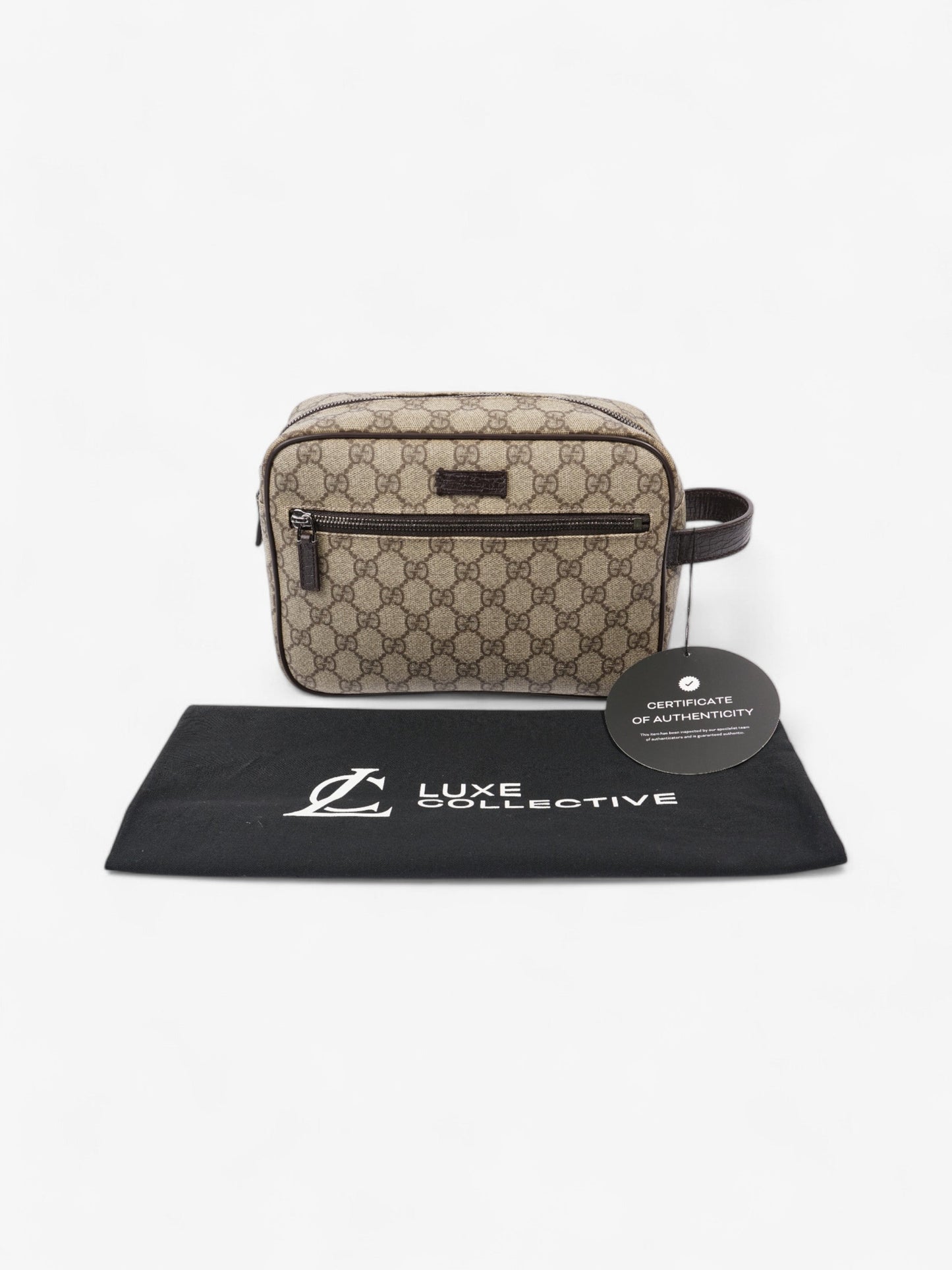 Gucci GG Toiletry Brown Coated Canvas