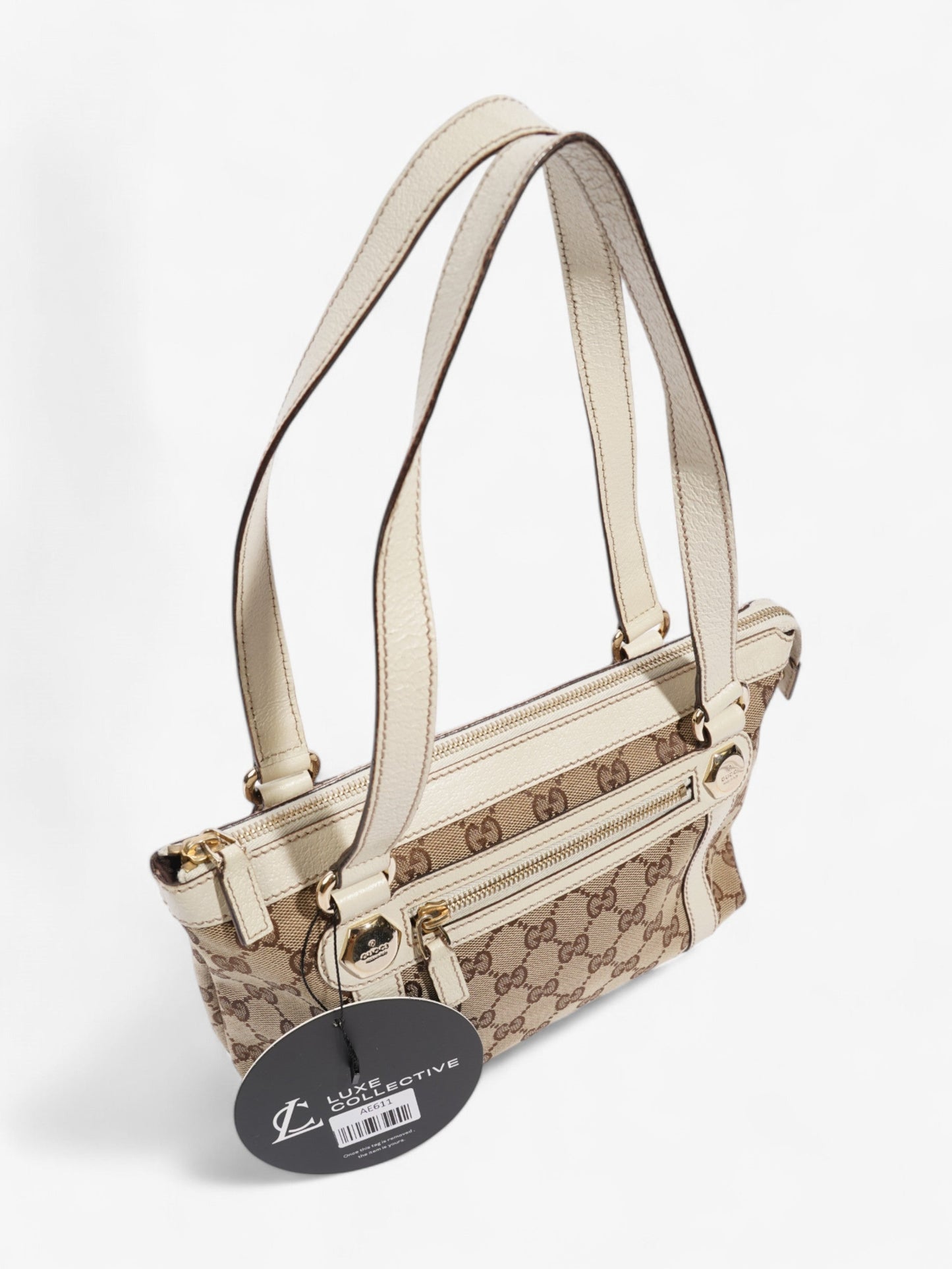 Gucci Charmy GG Supreme / White Canvas