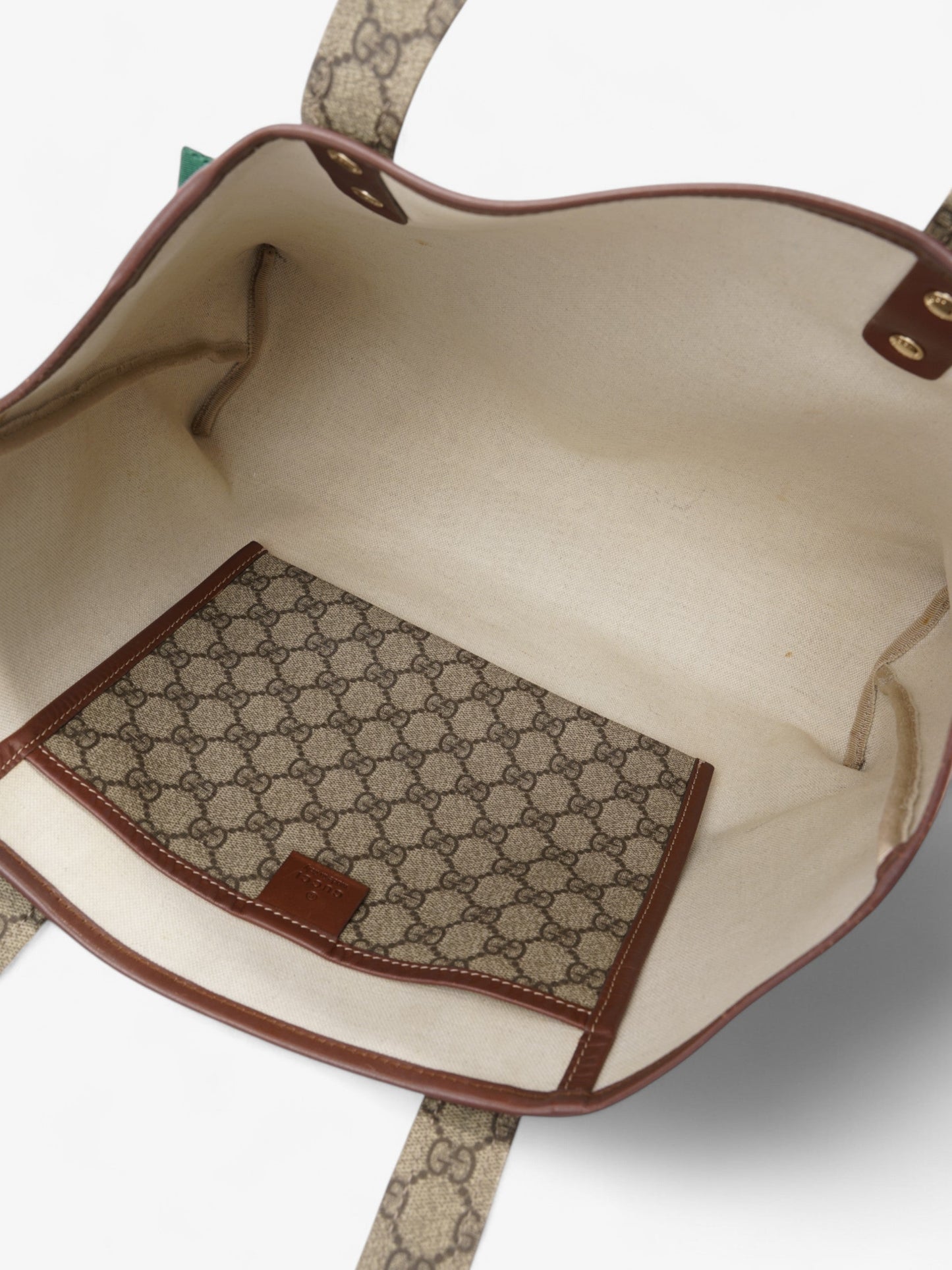 Gucci GG Tote Bag GG Supreme / Brown Coated Canvas