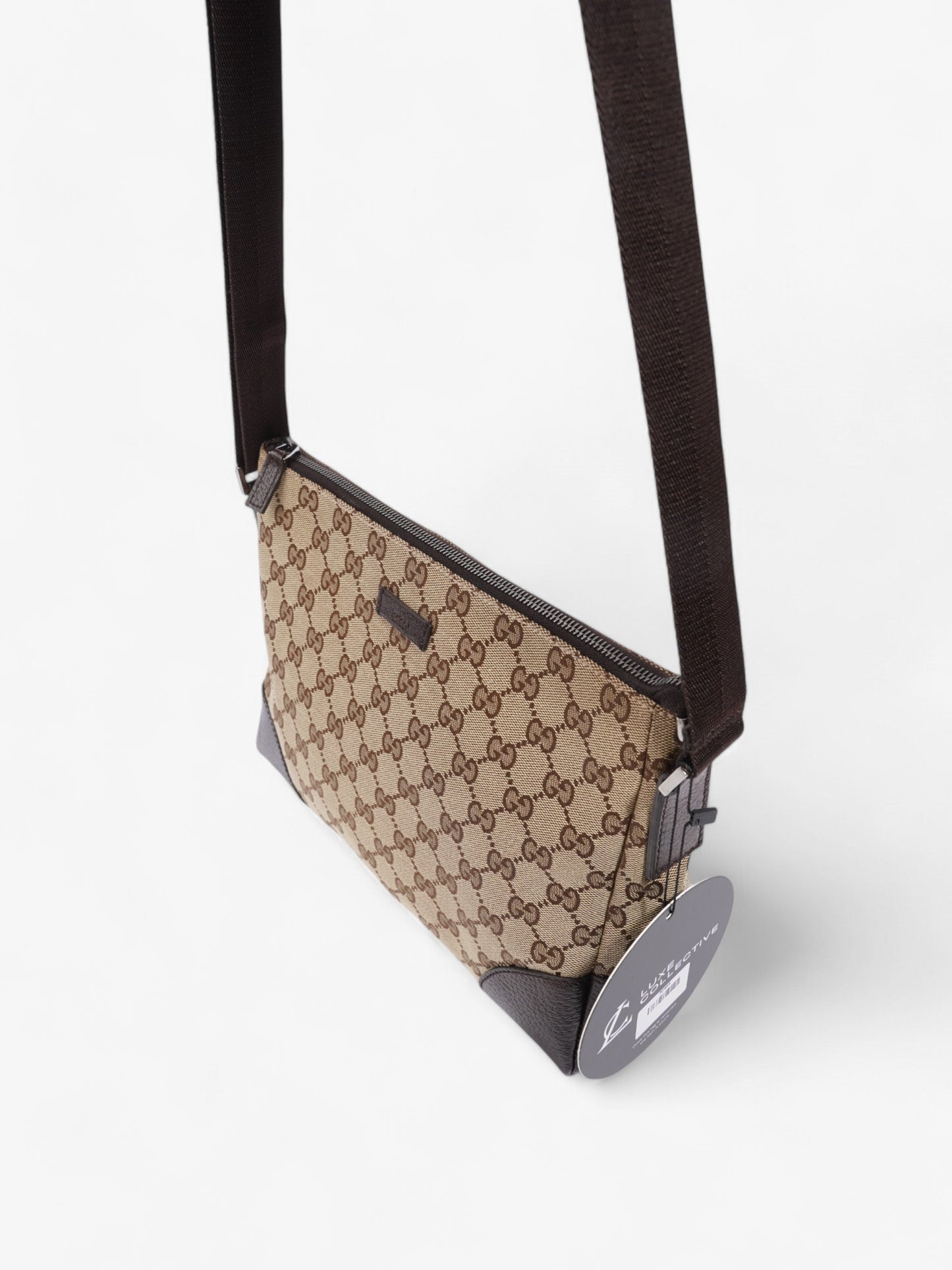 Gucci GG Canvas Messenger Brown  Canvas