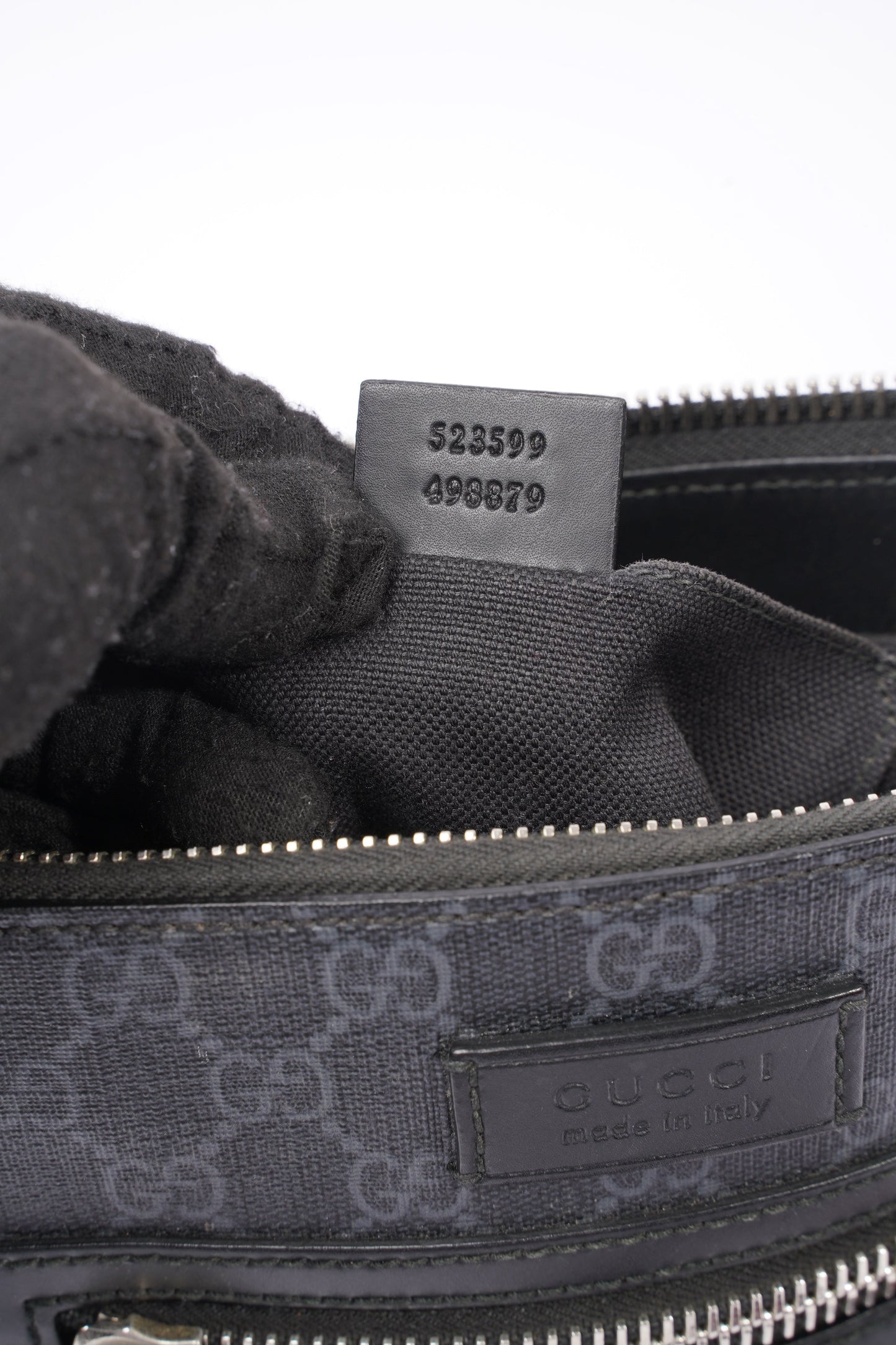 Gucci Small Messenger Black GG Supreme Coated Canvas