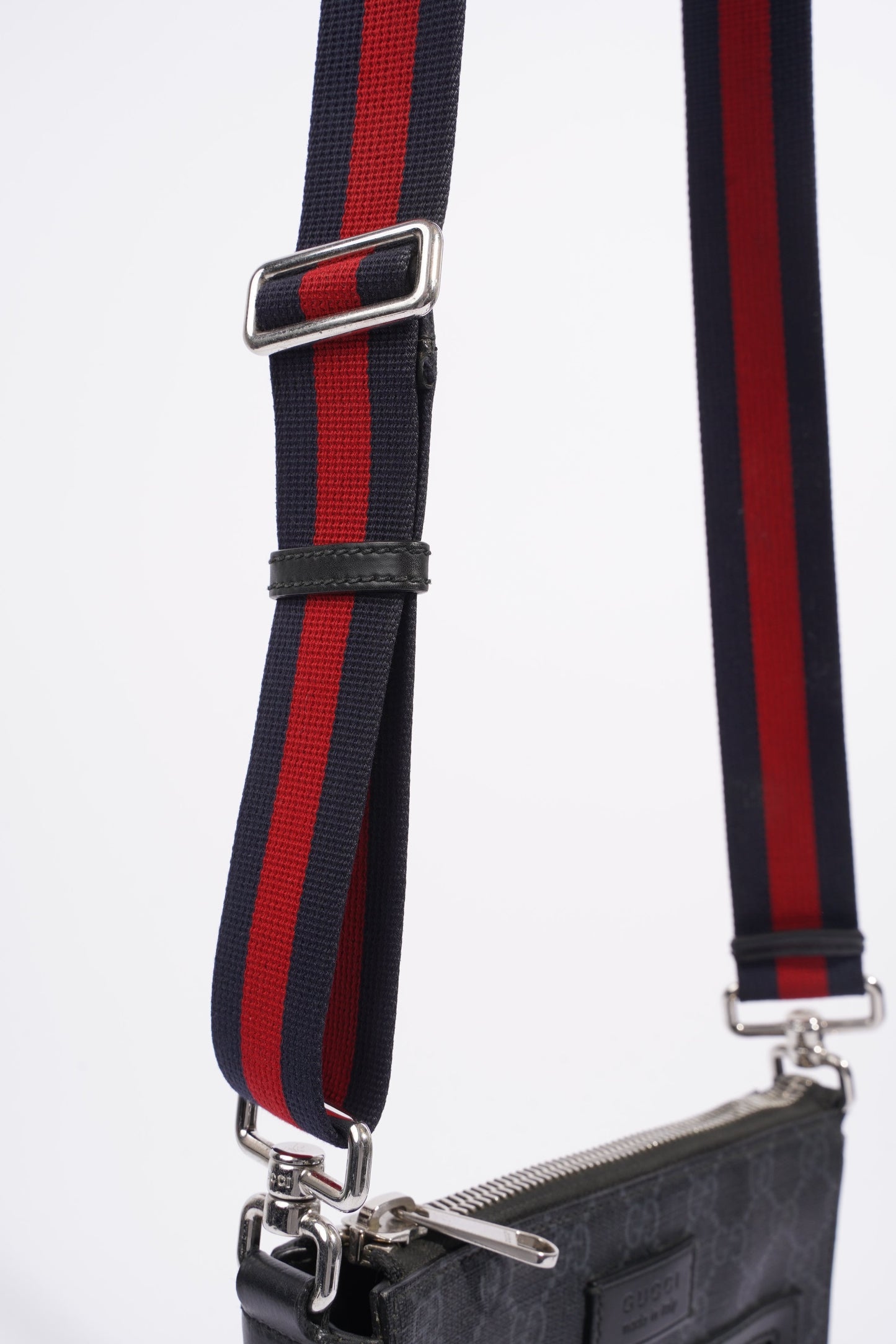 Gucci Small Messenger Black GG Supreme Coated Canvas