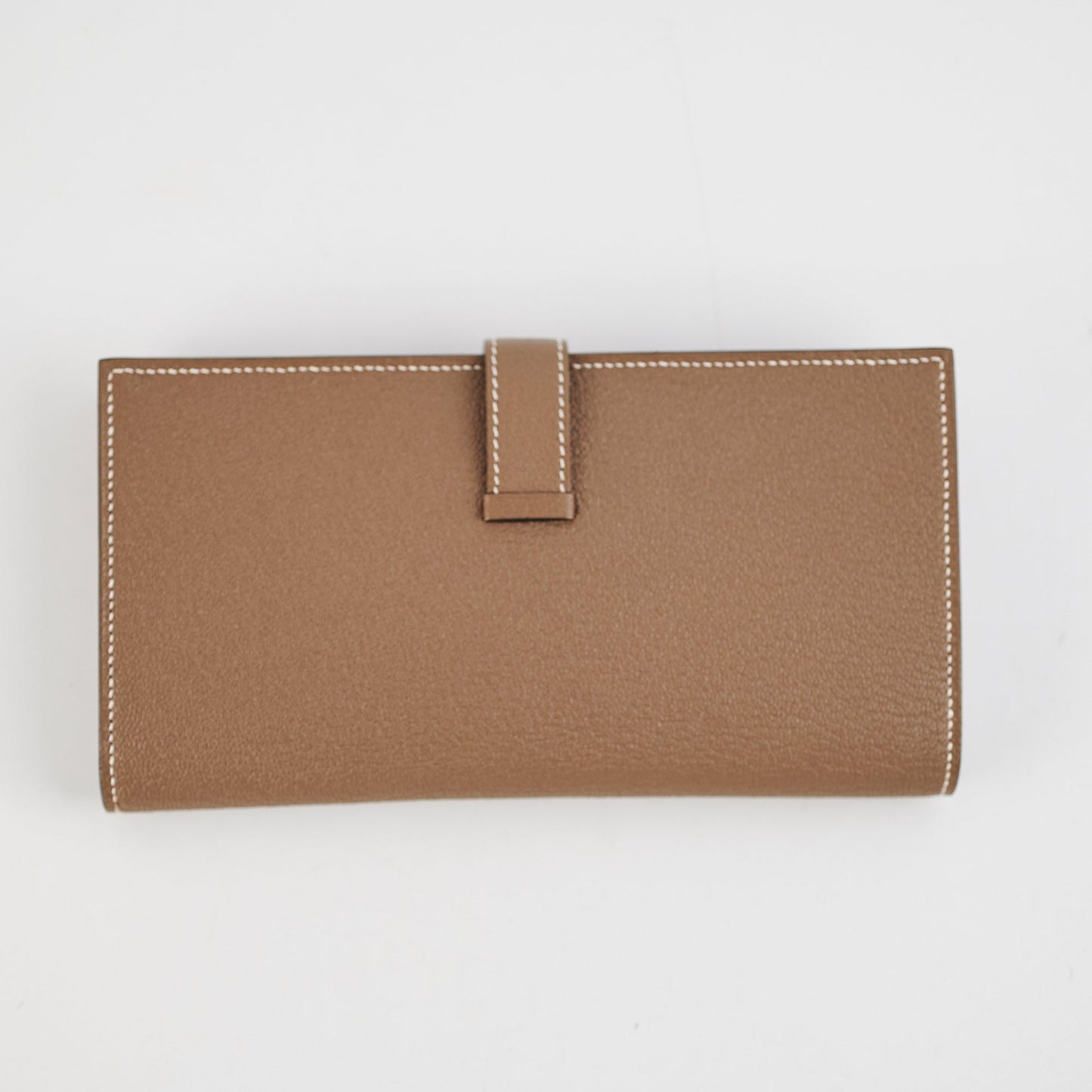 Hermes P-Feuille Bearn Wallet Etoupe