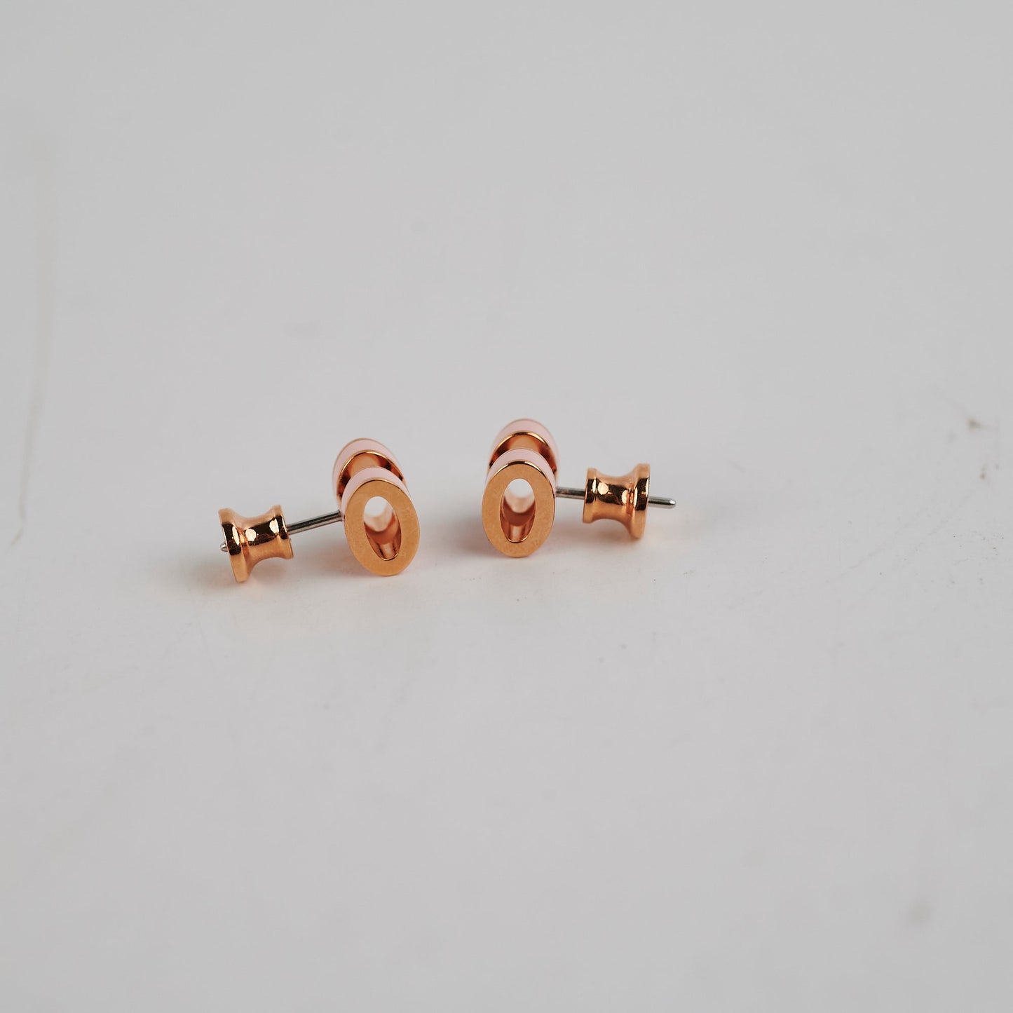 Hermes Mini Pop H Earring Rose Dragee