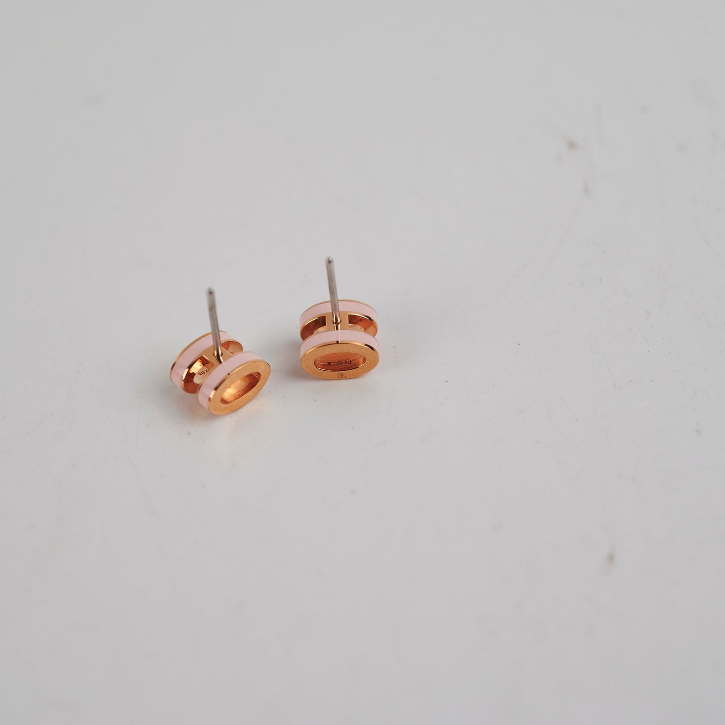 Hermes Mini Pop H Earring Rose Dragee