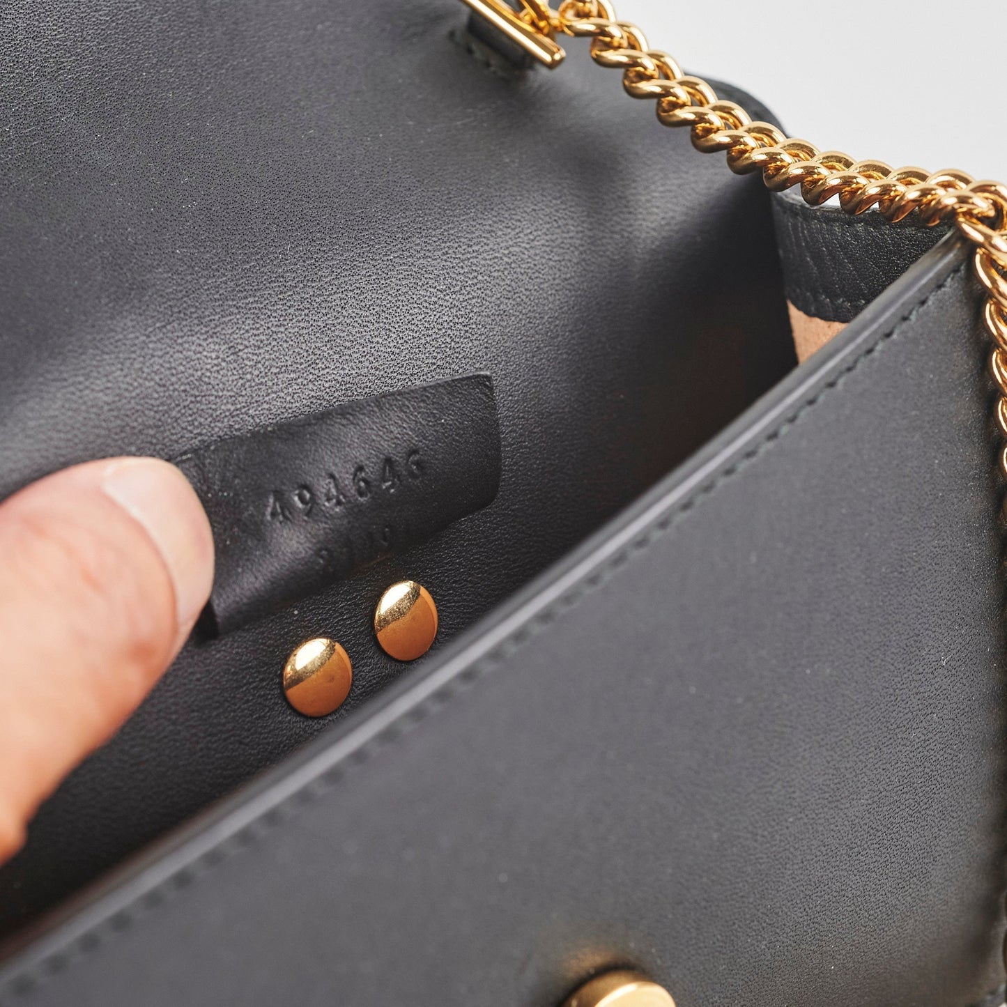 Gucci Supermini Sylvie Chain Bag Black