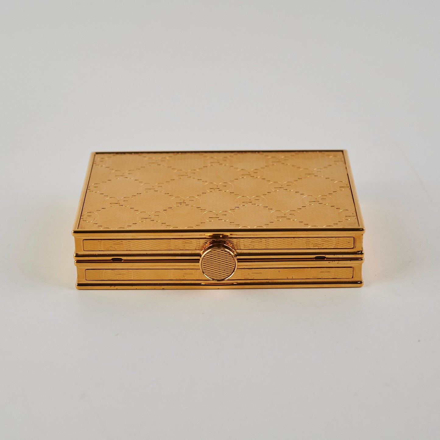 Gucci Gold Monogram Clutch