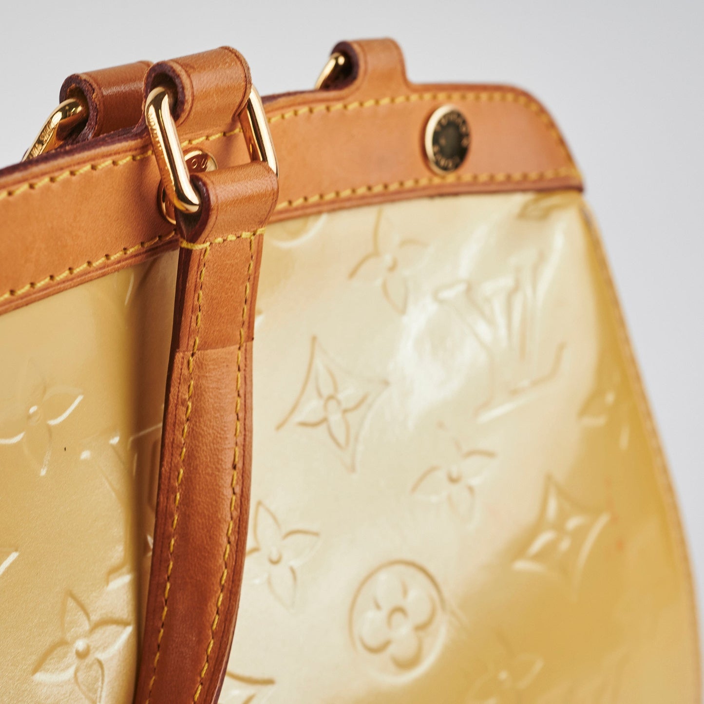 Louis Vuitton Brea Vernis MM Yellow