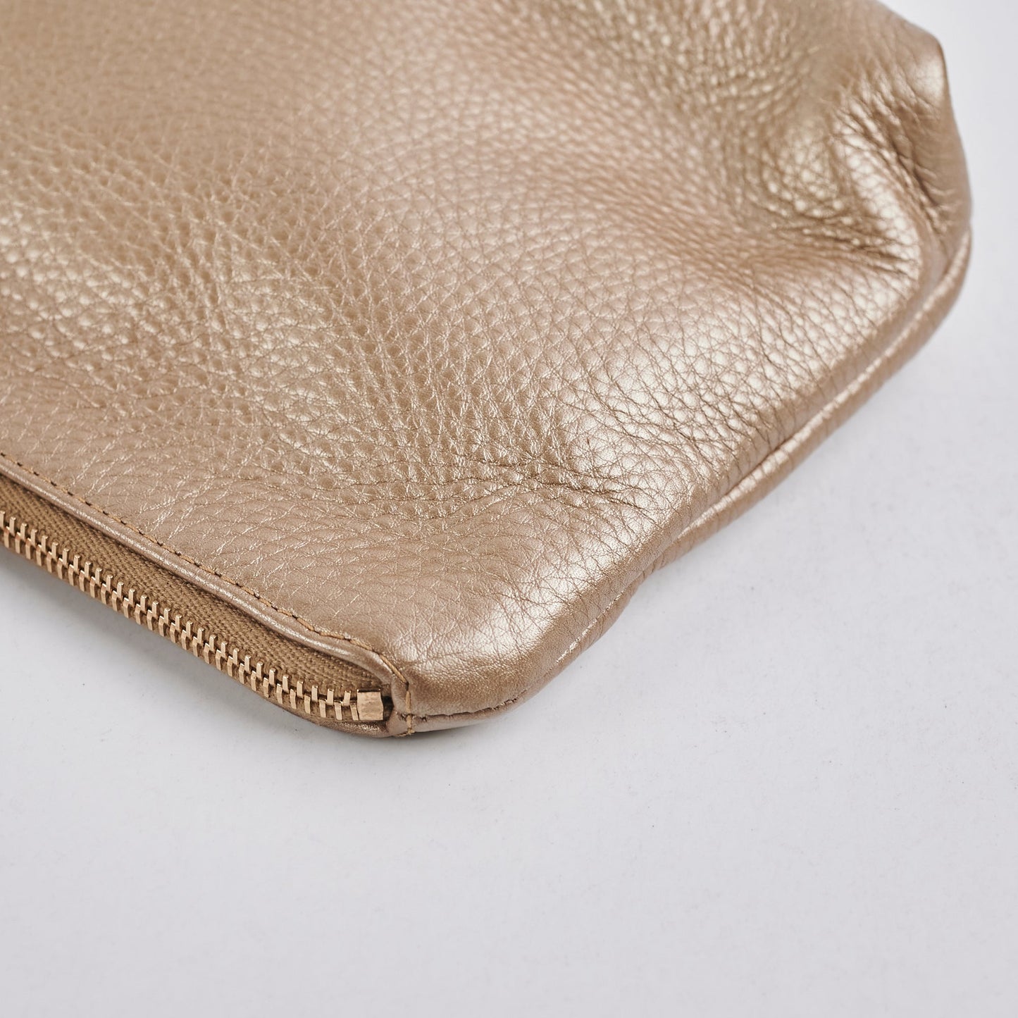 Gucci Metallic Gold Clutch