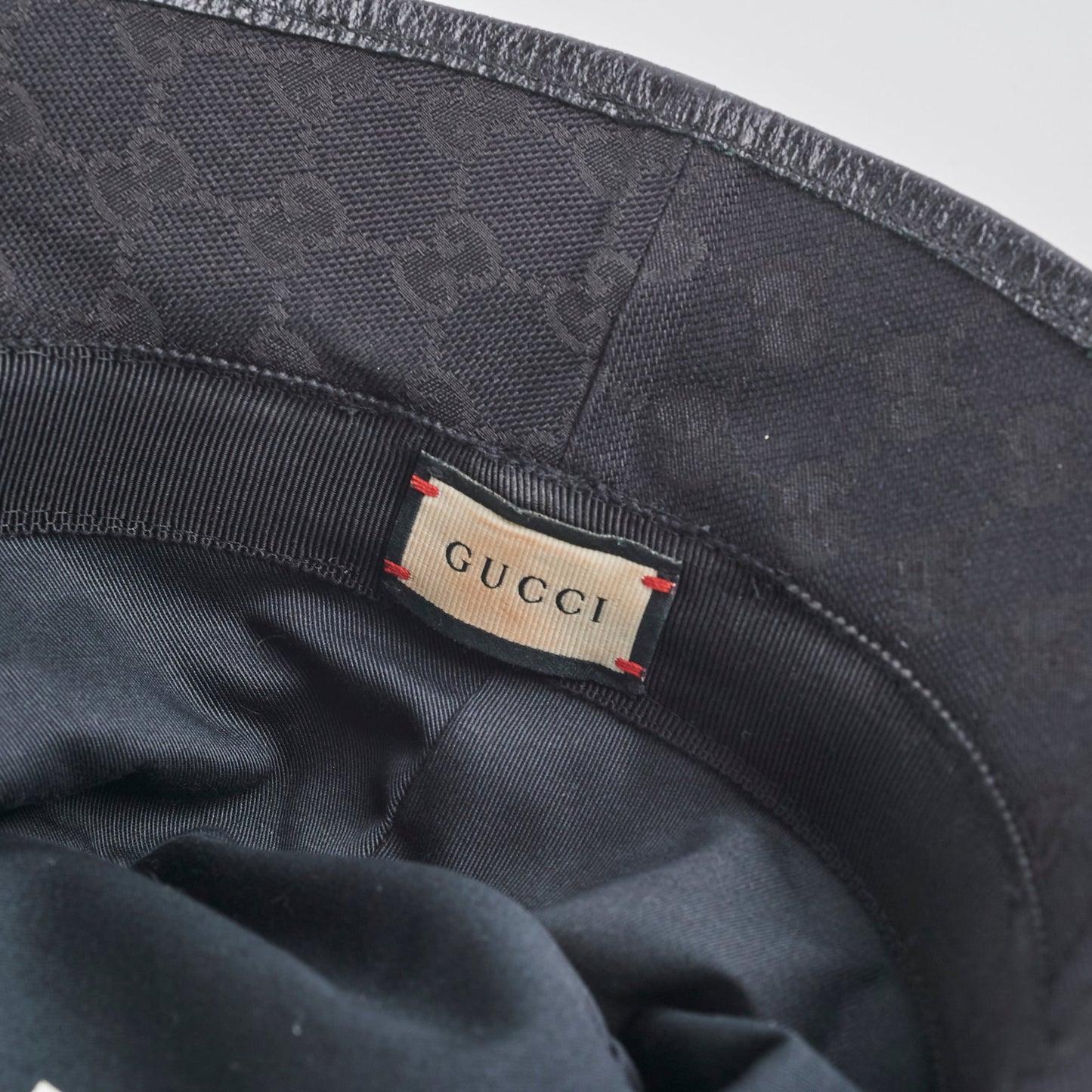 Gucci Monogram GG canvas Fedora Hat Small Black 57cm