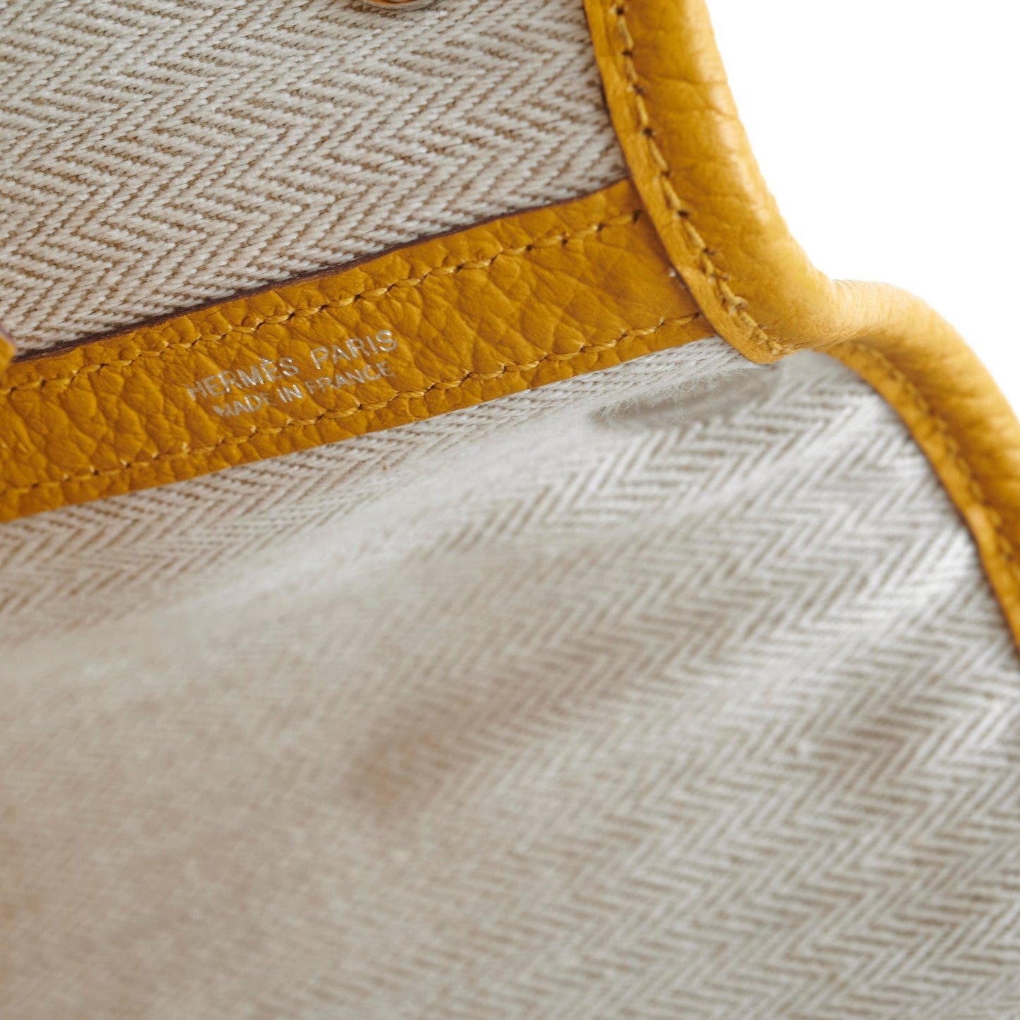 Hermes Garden Party 30 Mustard C Stamp