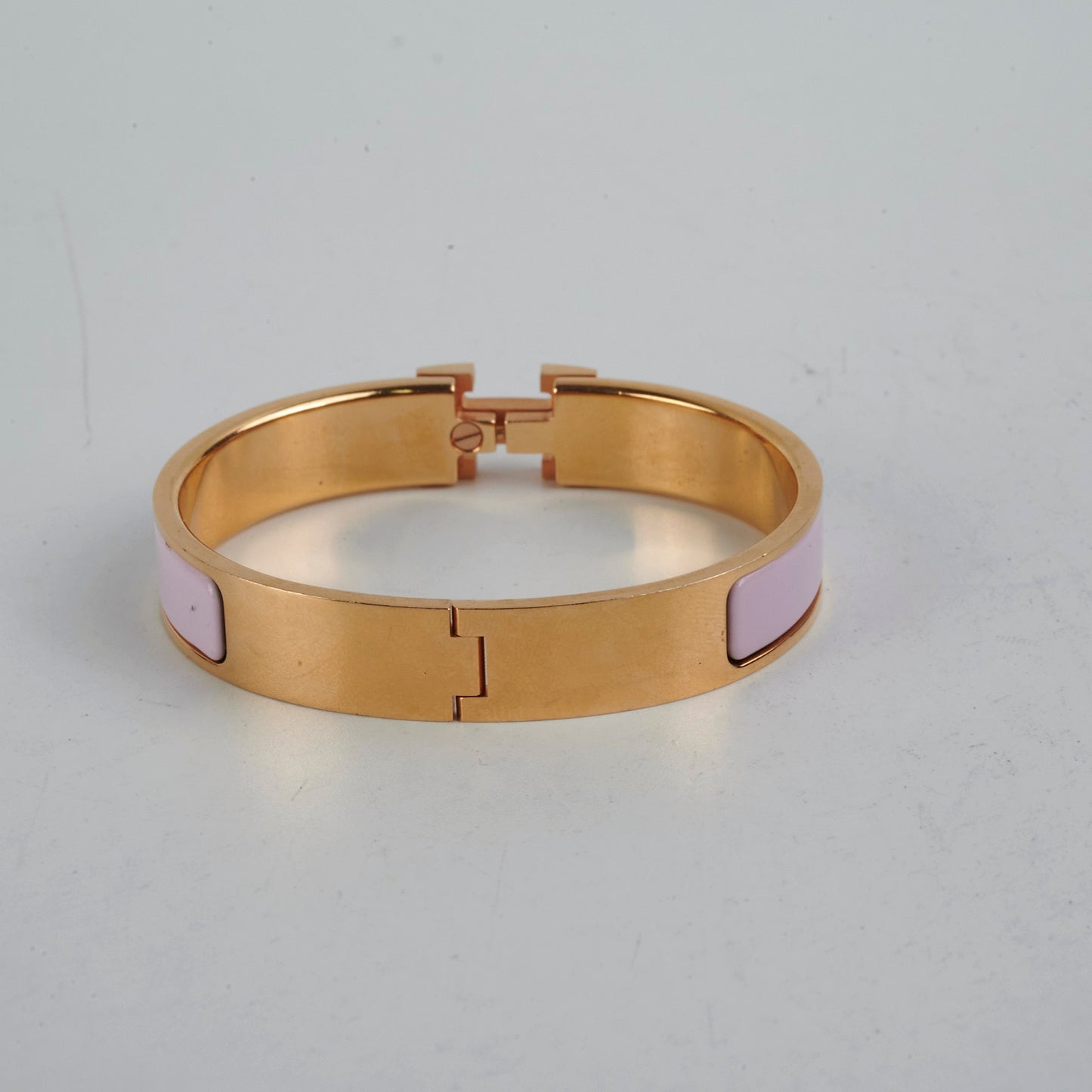 Hermes Clic H Bracelet GM Size - Rose Dragree