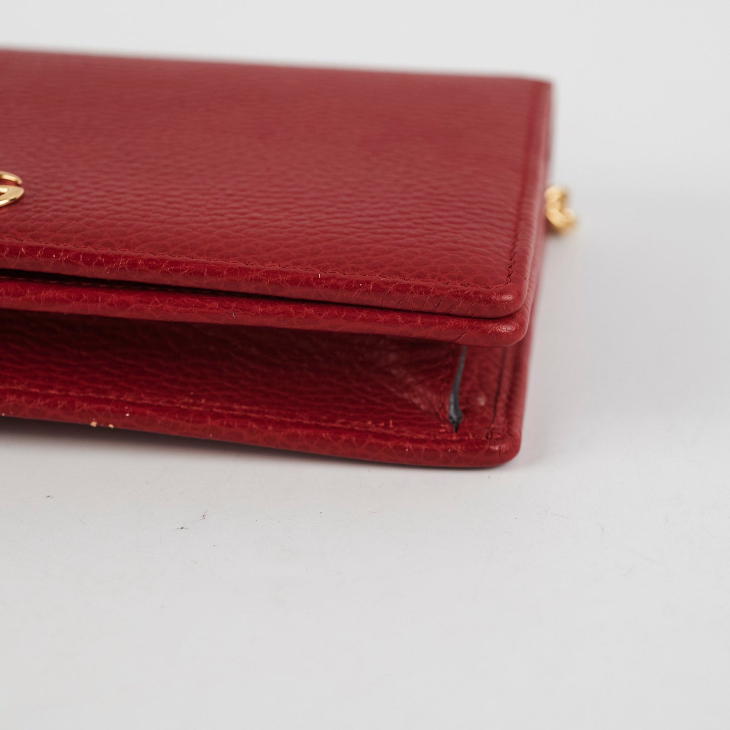 Gucci Red Wallet On Chain Woc