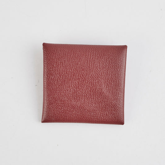 Hermes Bastia Coin  Alice Bags Rouge H C Stamp