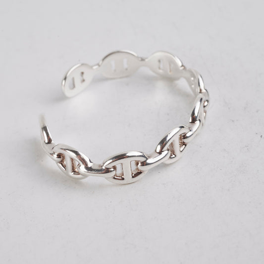 Hermes Sterling Silver Chaine D'ancre Bracelet SH