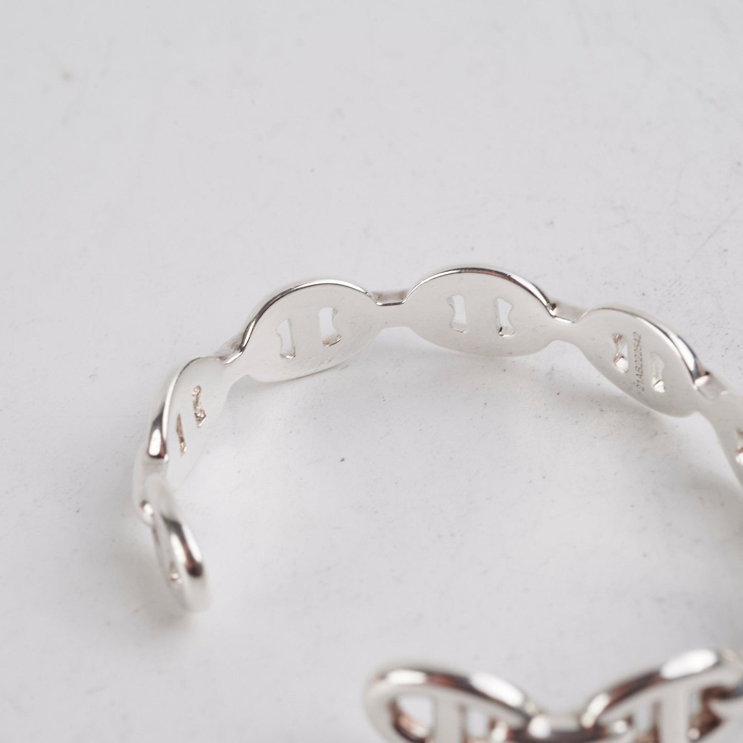 Hermes Sterling Silver Chaine D'ancre Bracelet SH