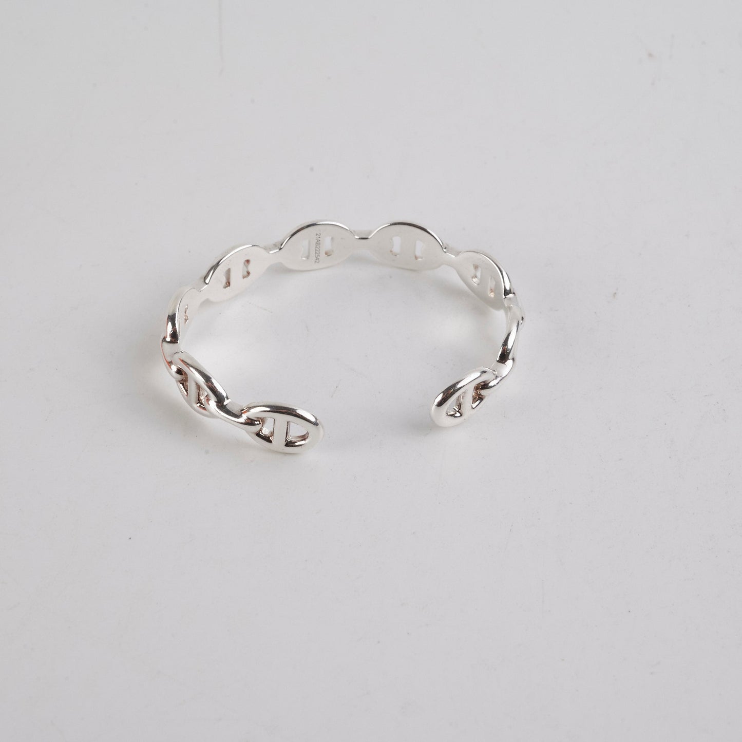 Hermes Sterling Silver Chaine D'ancre Bracelet SH