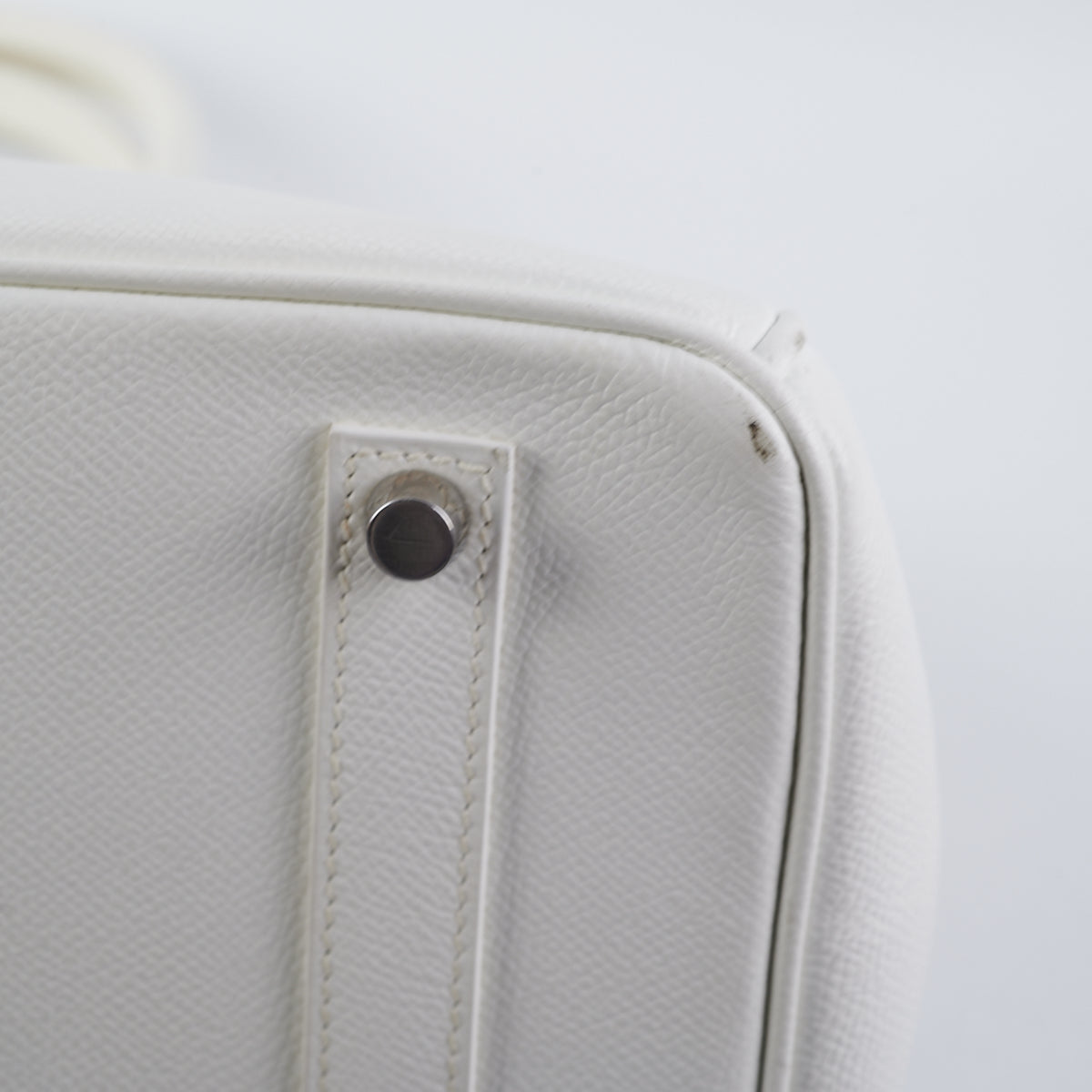 Hermes Birkin 35 Blanc Stamp [J]