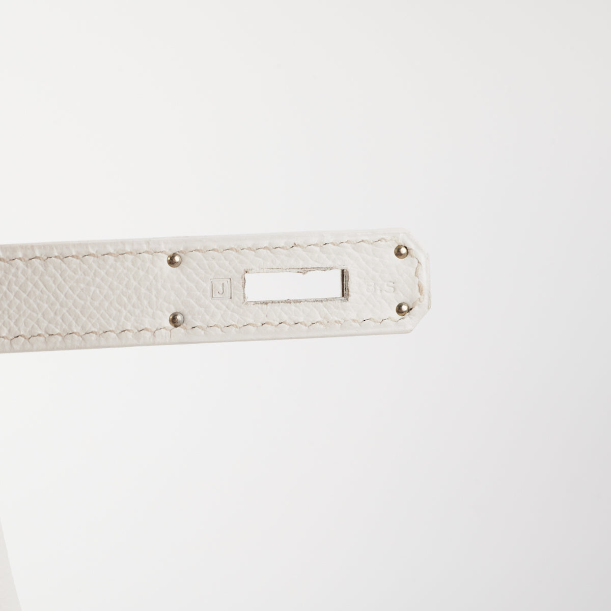 Hermes Birkin 35 Blanc Stamp [J]