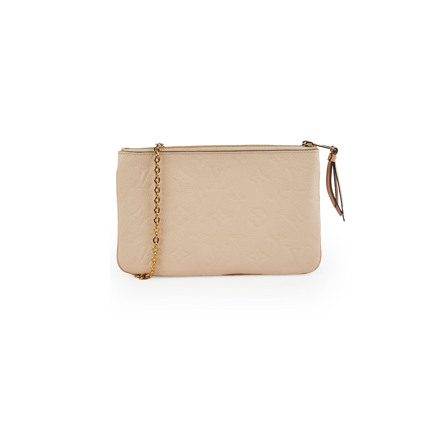 Louis Vuitton Double Zip Pochette Beige/Cream