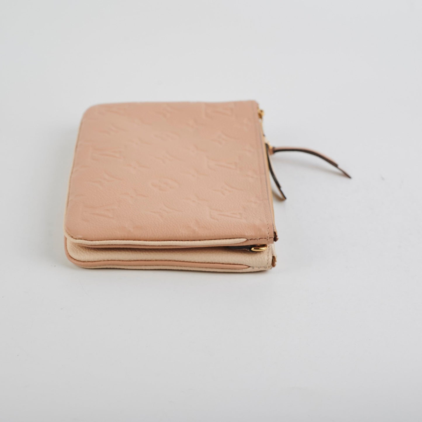 Louis Vuitton Double Zip Pochette Beige/Cream