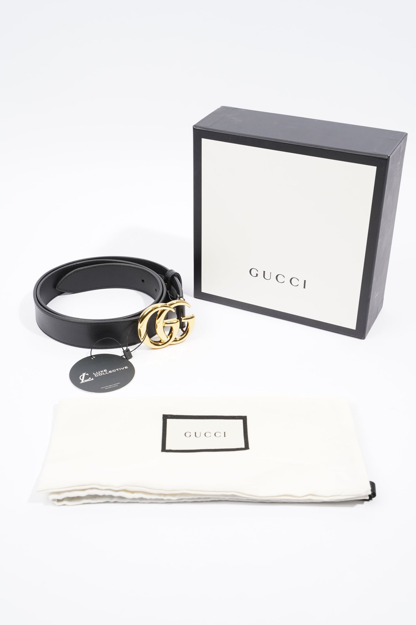 Gucci Marmont Belt Black Leather 90cm 36"