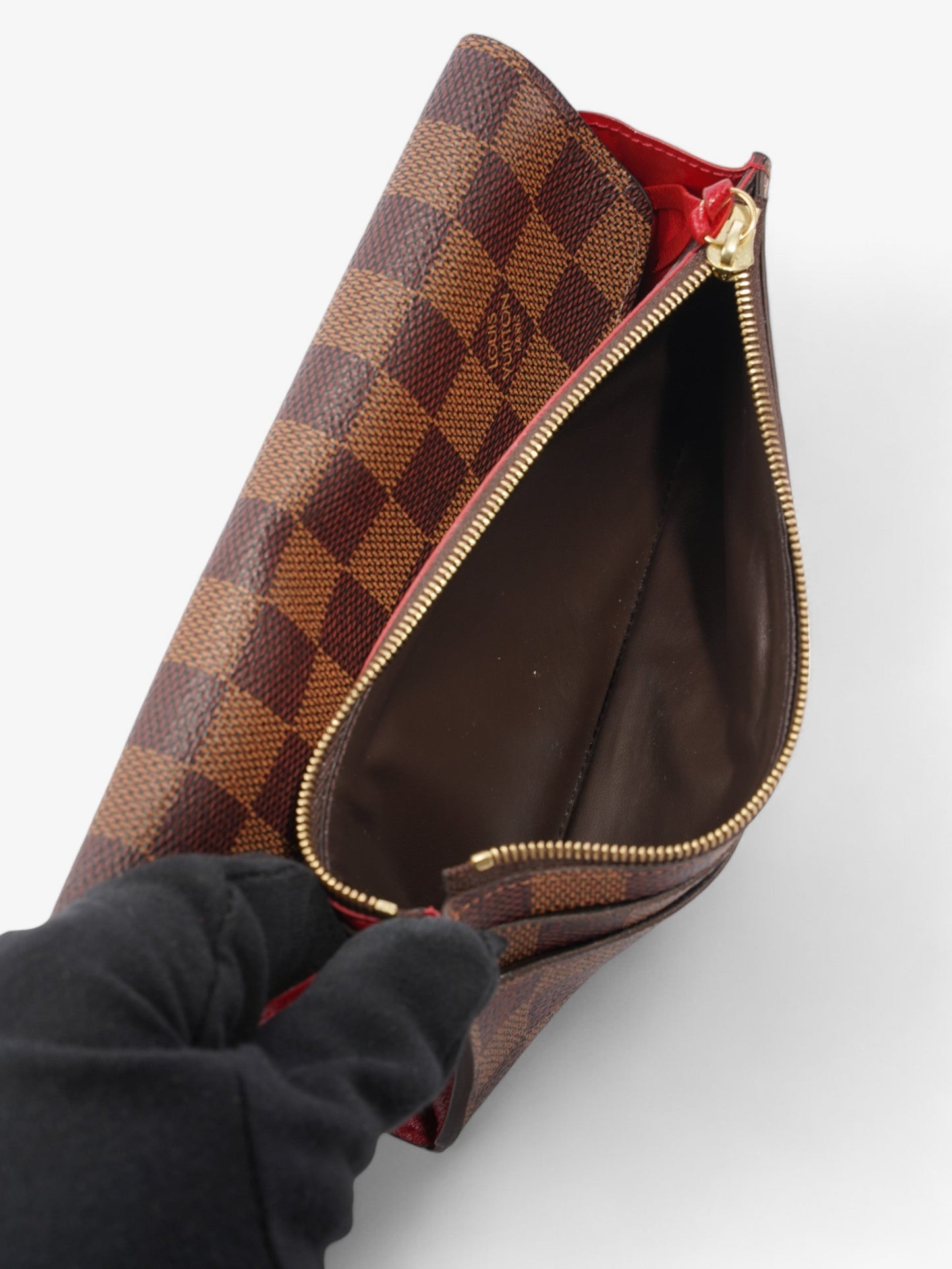 Louis Vuitton Emilie Damier Ebene Coated Canvas