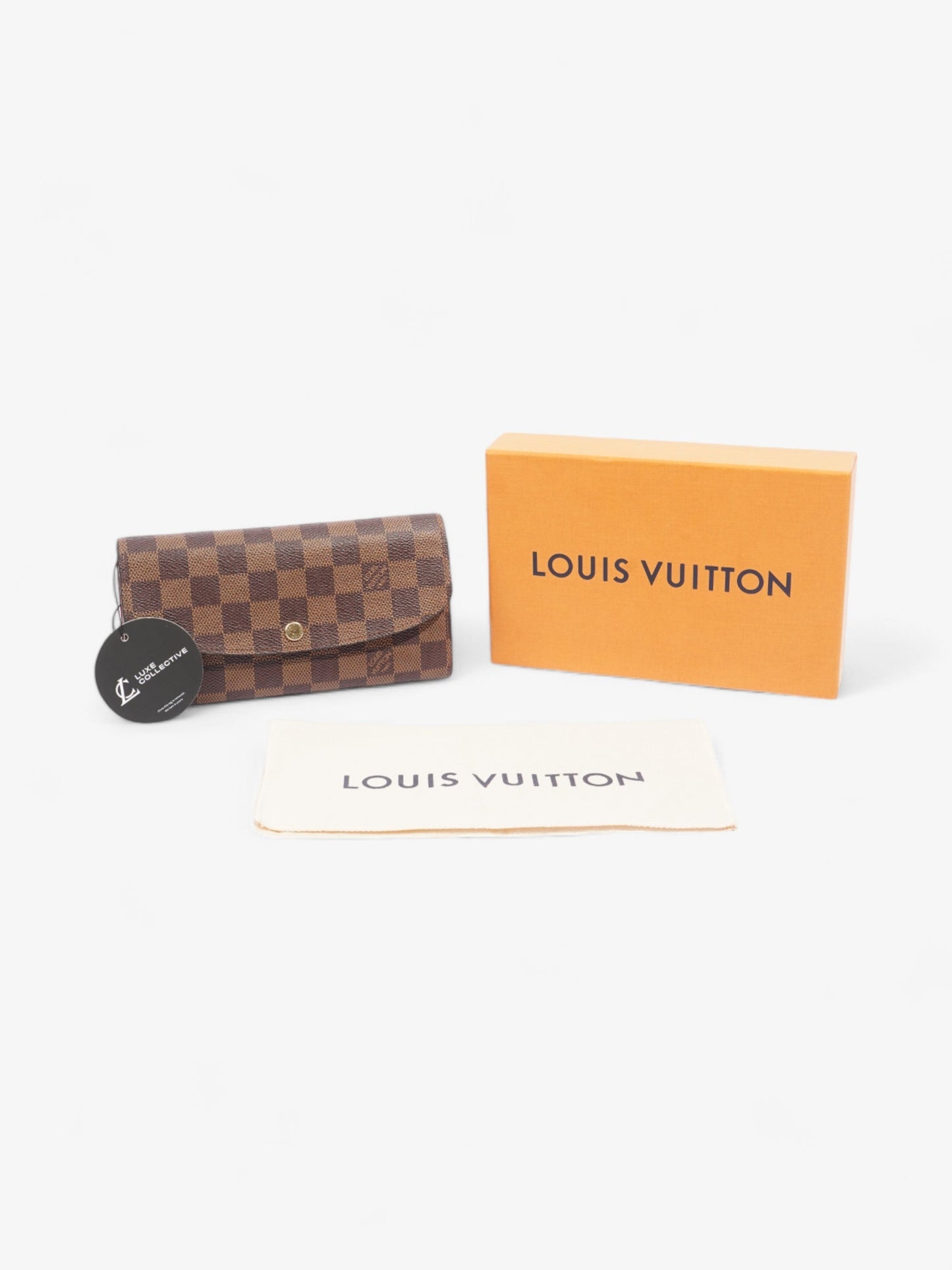 Louis Vuitton Emilie Damier Ebene Coated Canvas