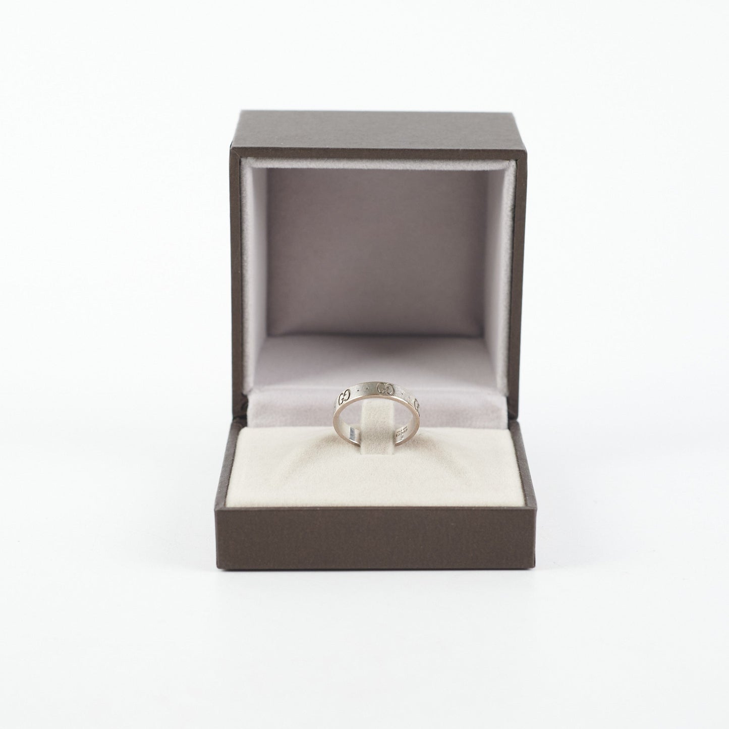 Gucci Icon Interlocking G Band Ring Size 54