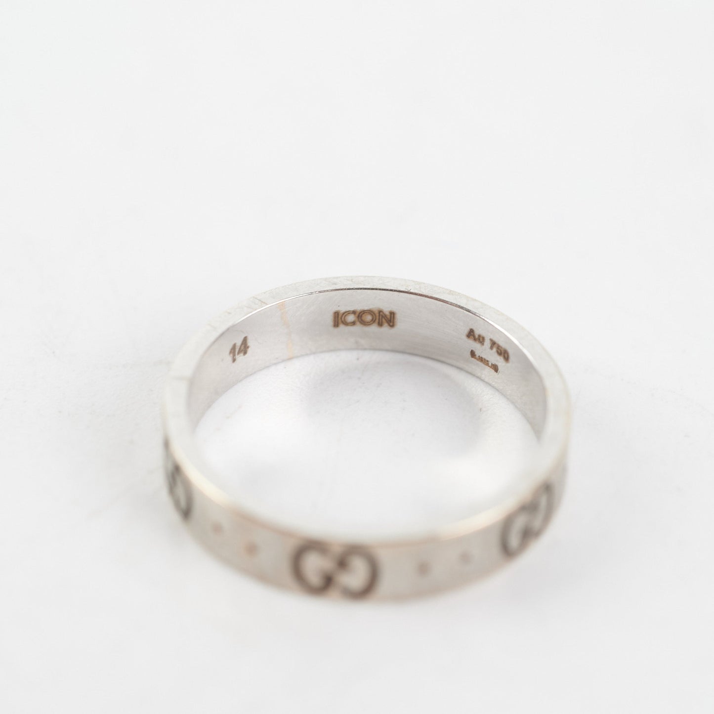 Gucci Icon Interlocking G Band Ring Size 54