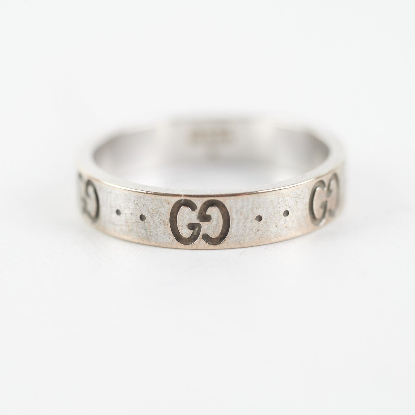 Gucci Icon Interlocking G Band Ring Size 54