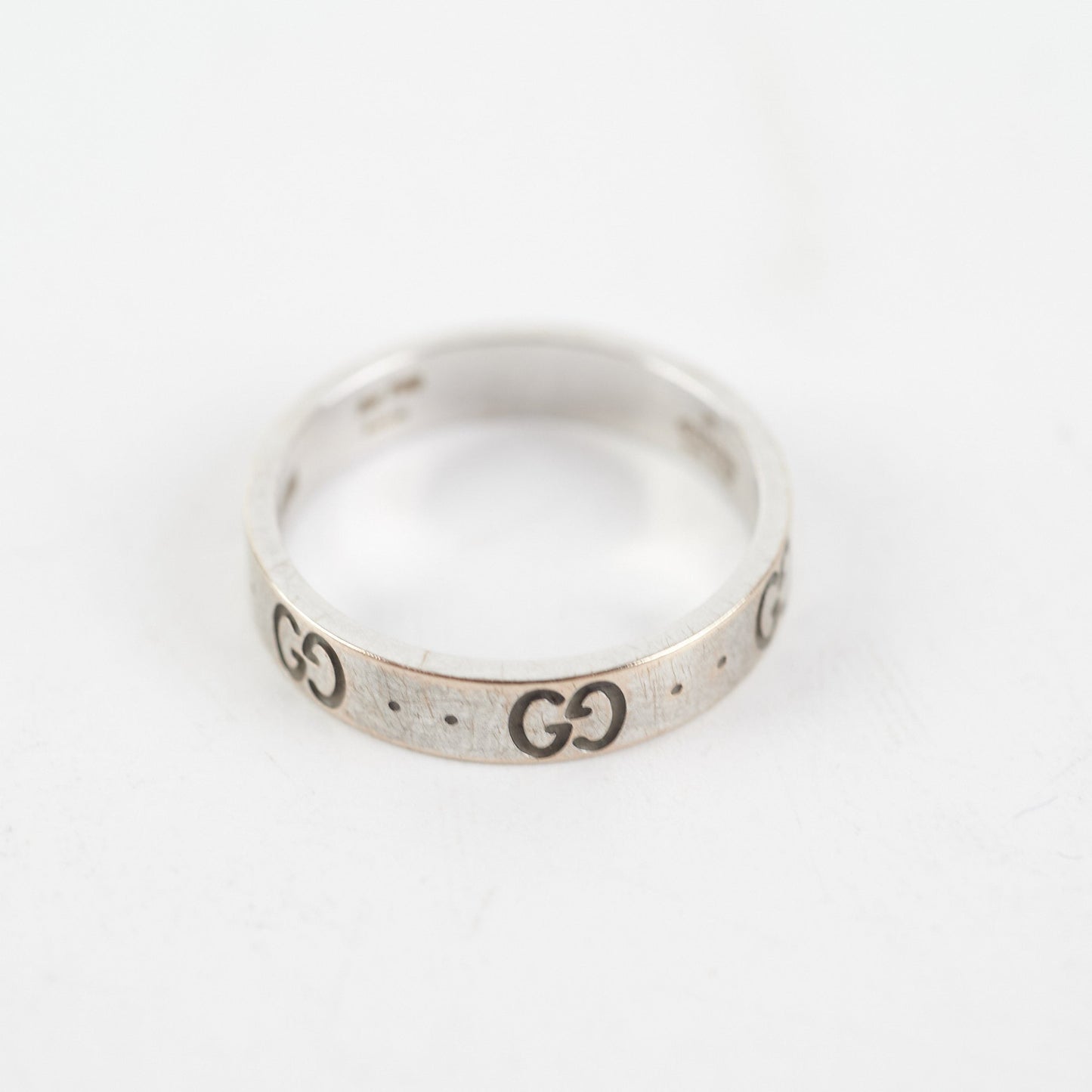 Gucci Icon Interlocking G Band Ring Size 54