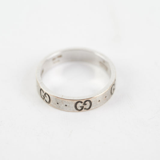 Gucci Icon Interlocking G Band Ring Size 54