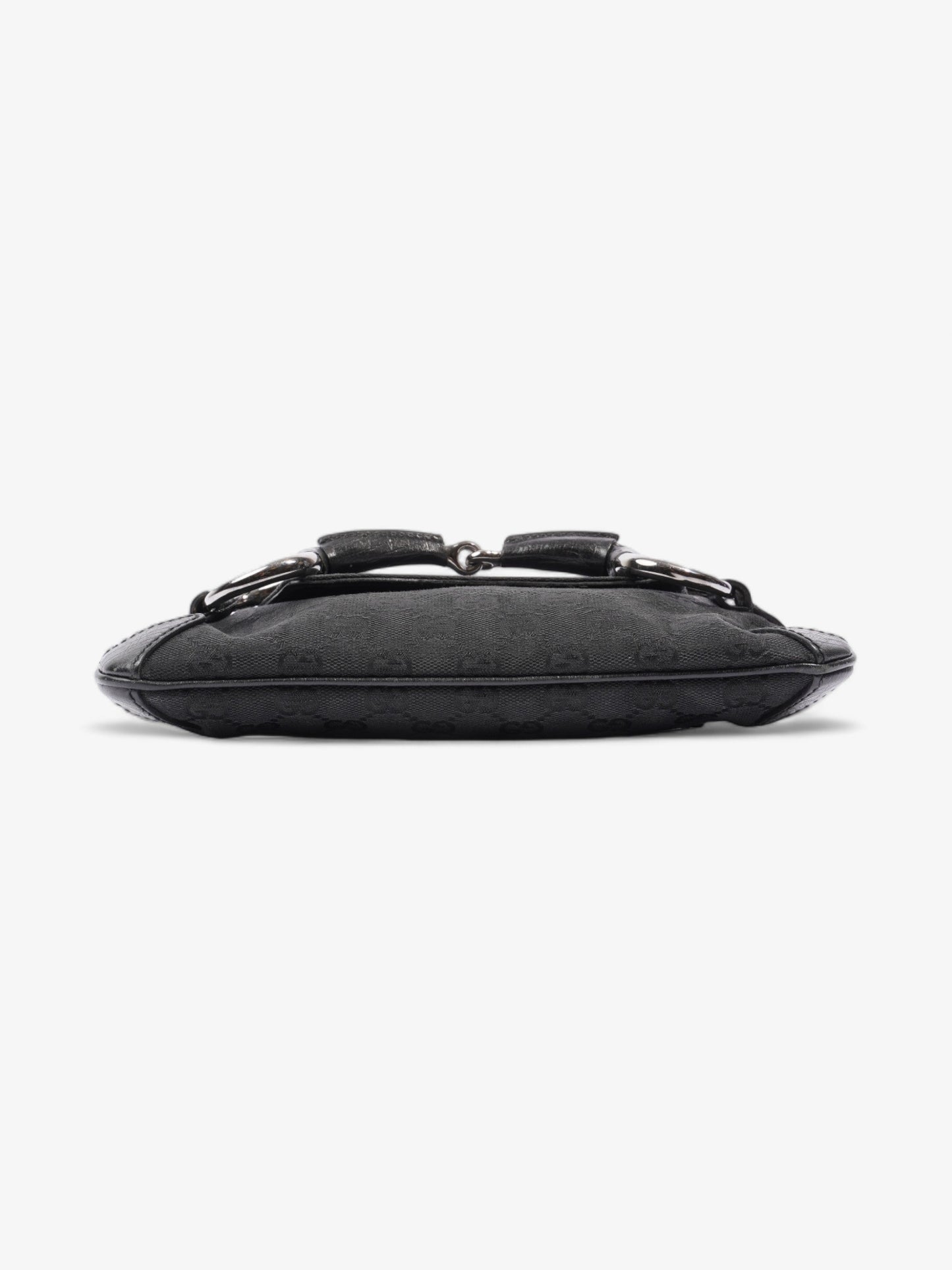 Gucci Horsebit Chain Clutch Black GG Supreme Canvas