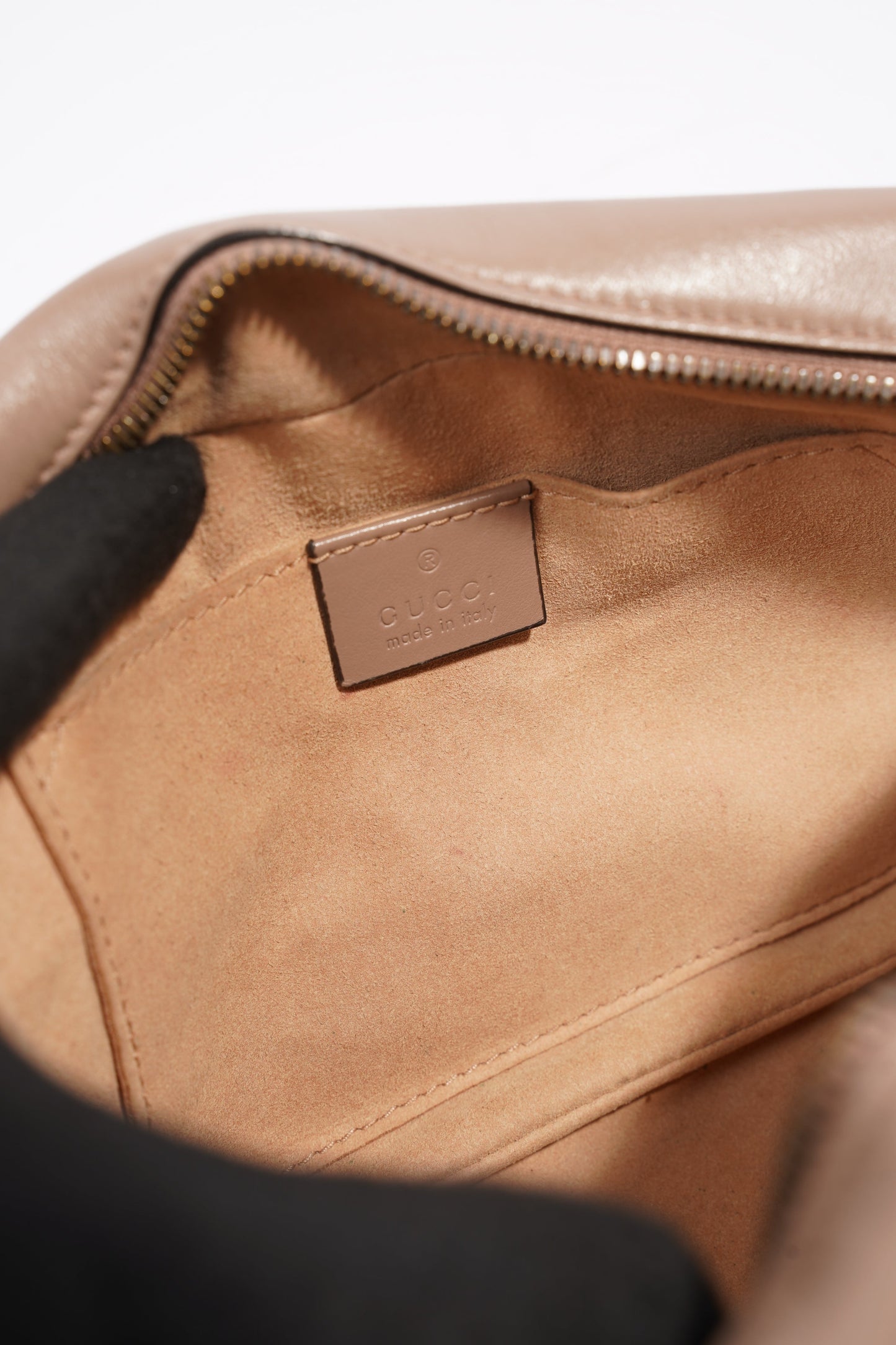 Gucci Marmont Zip Dusty Pink Matelasse Leather Small