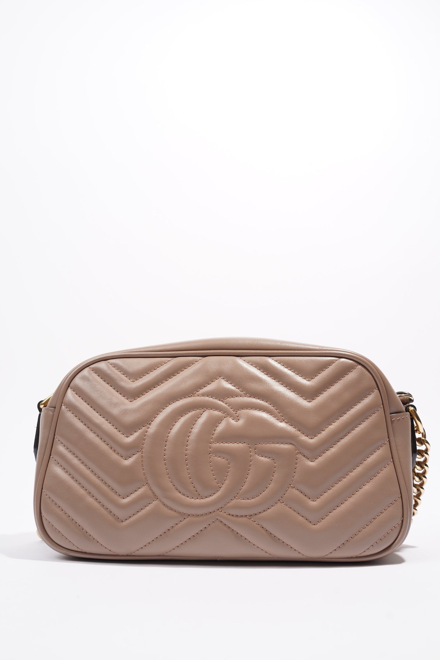 Gucci Marmont Zip Dusty Pink Matelasse Leather Small