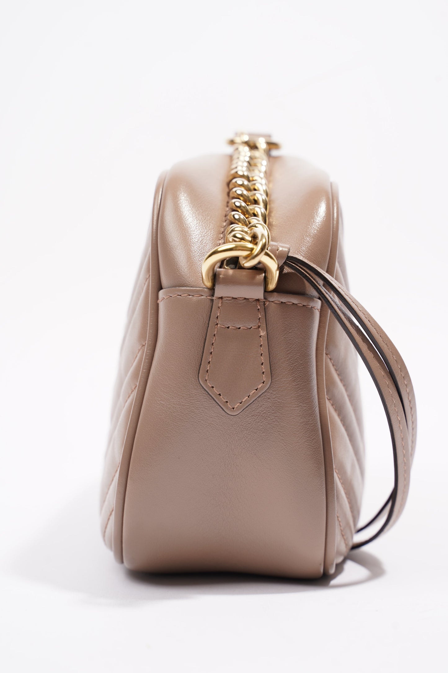 Gucci Marmont Zip Dusty Pink Matelasse Leather Small