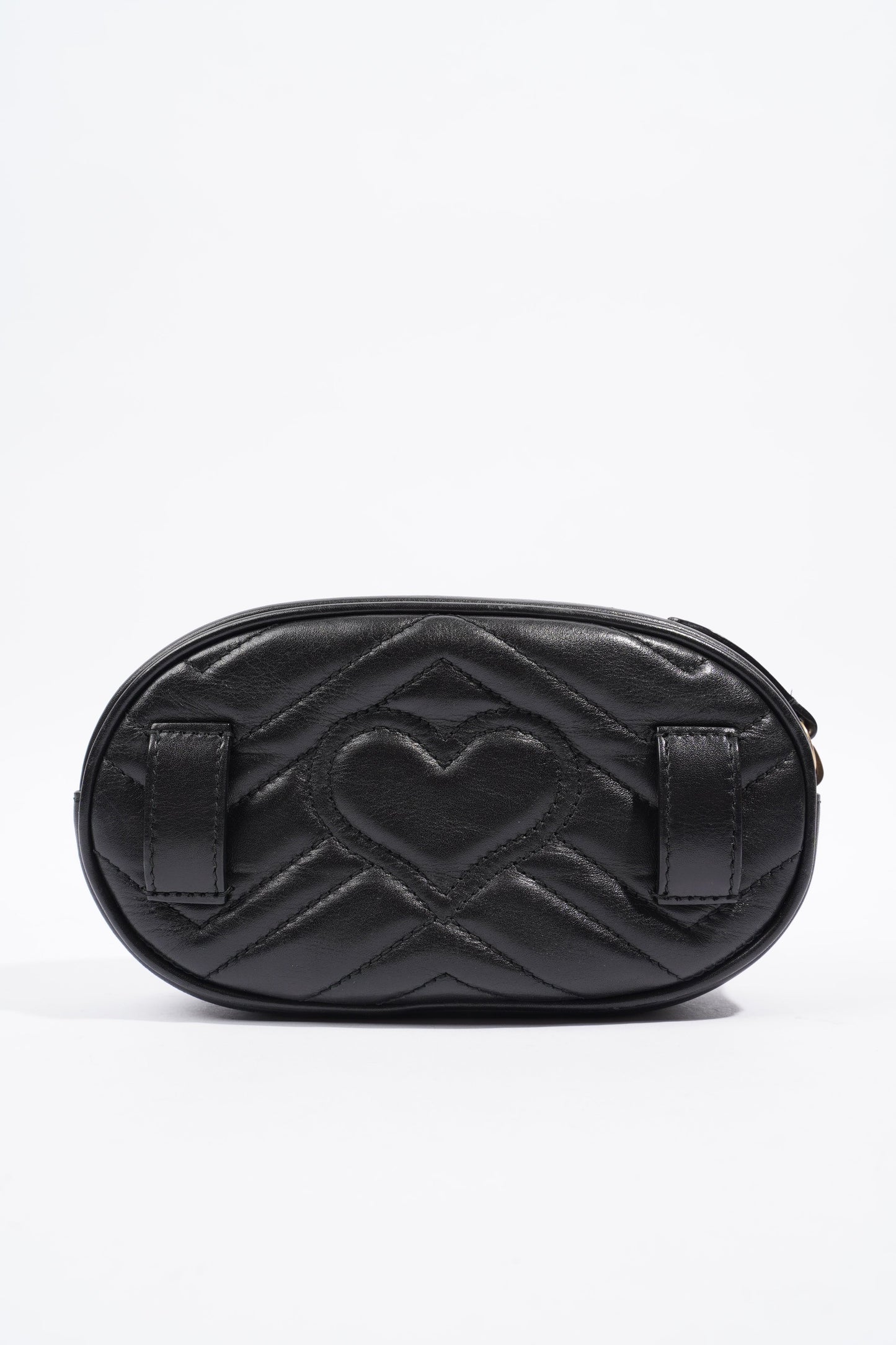 Gucci Marmont Belt Bag Black Matelasse Leather 75cm 30"